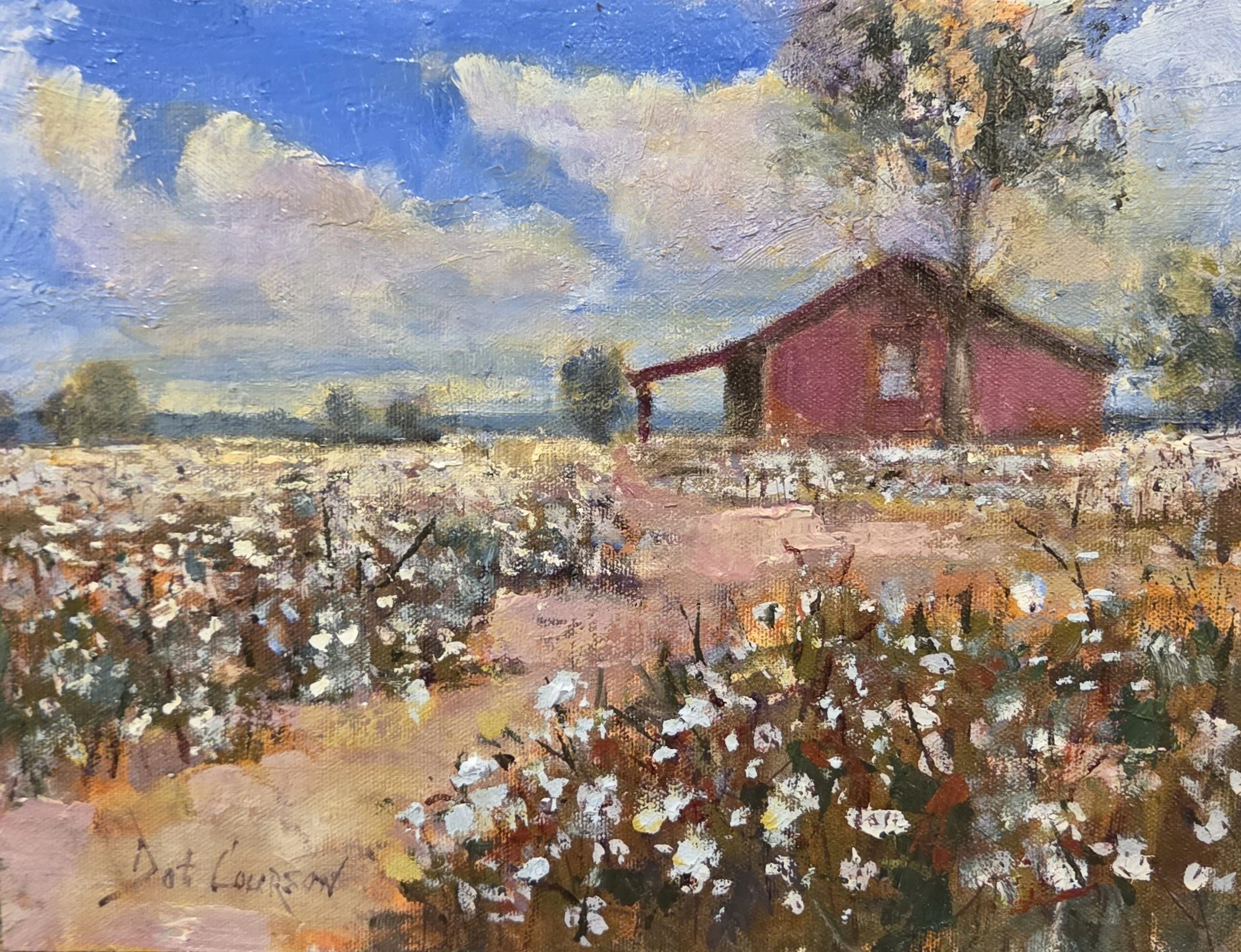 DC016- Up to the Porch Steps, 12x9, oil on board