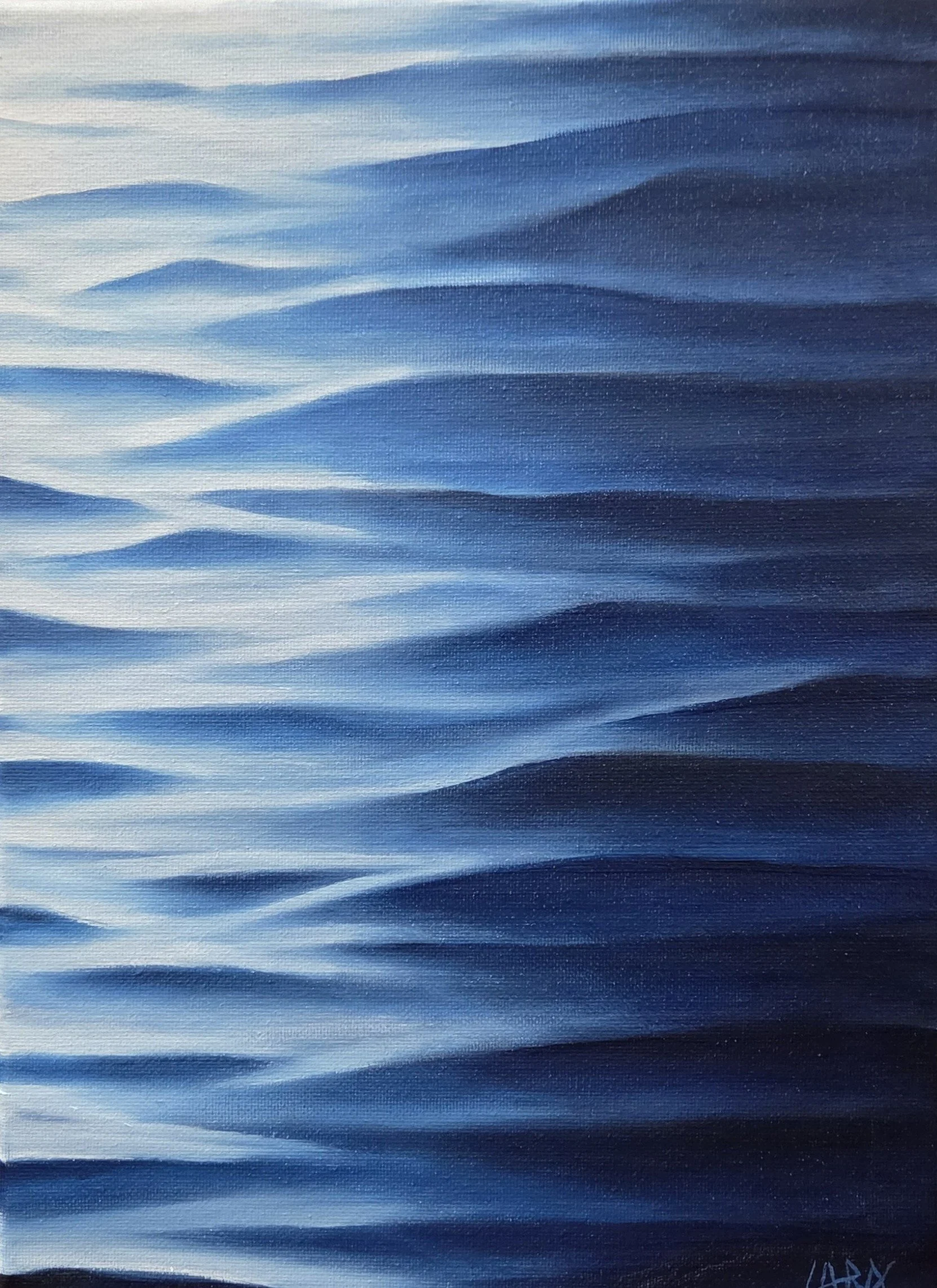 LM008- Stillness Between Motion I, 9x12, oil on canvas