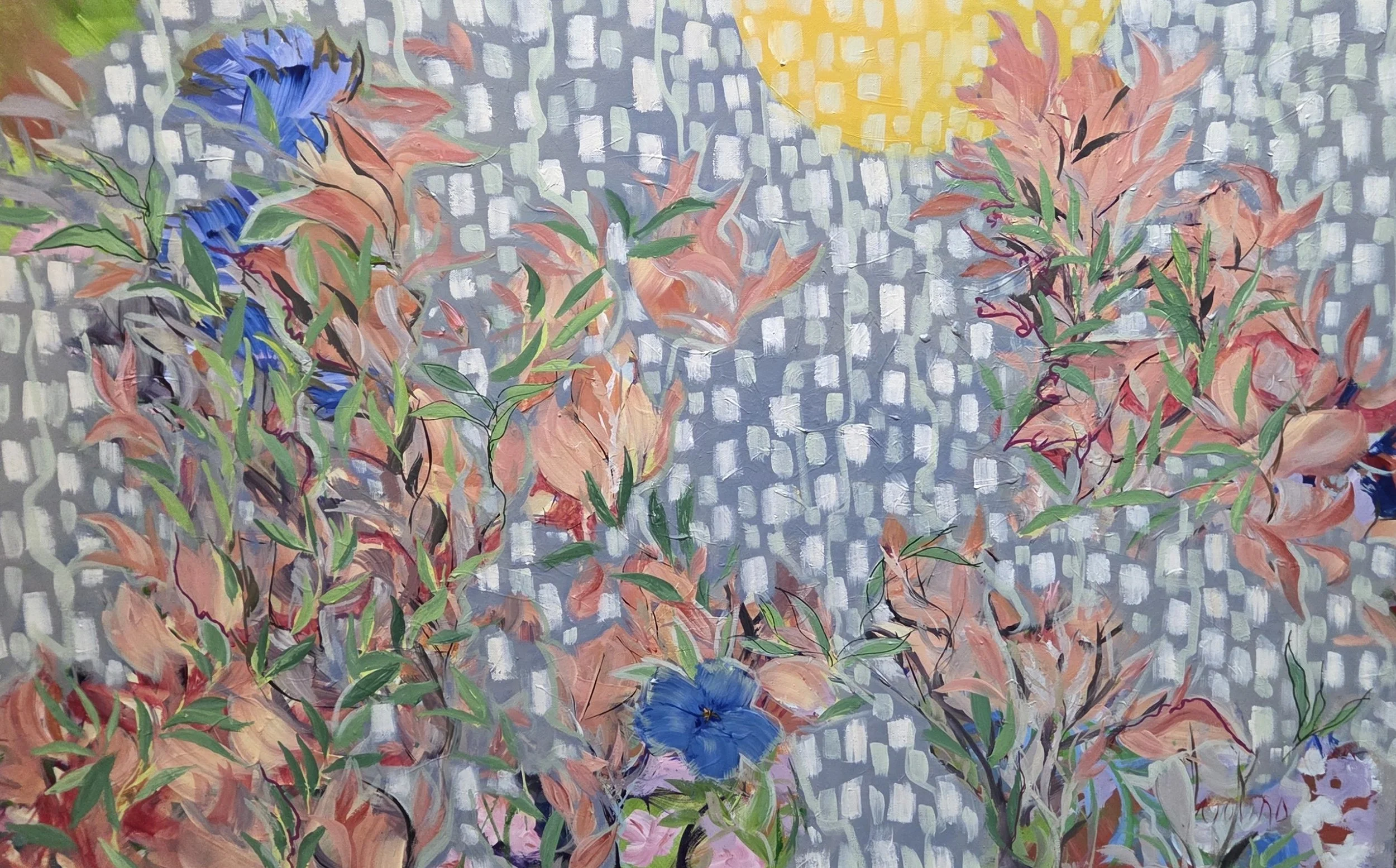 MS130- Fly Away, 48x30, acrylic on canvas
