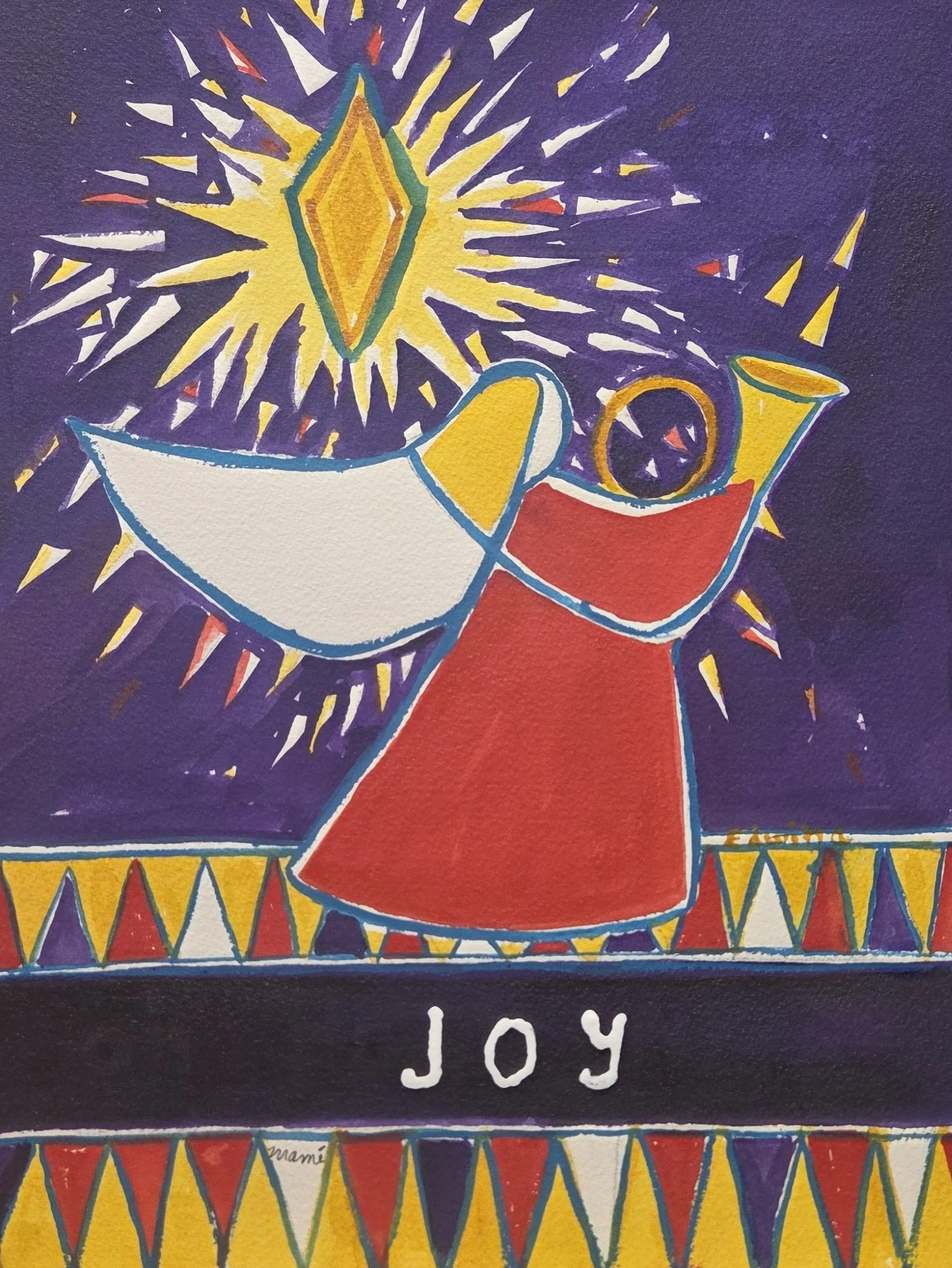 EG035- "Study for Peace- 2001", 10x13, mixed media