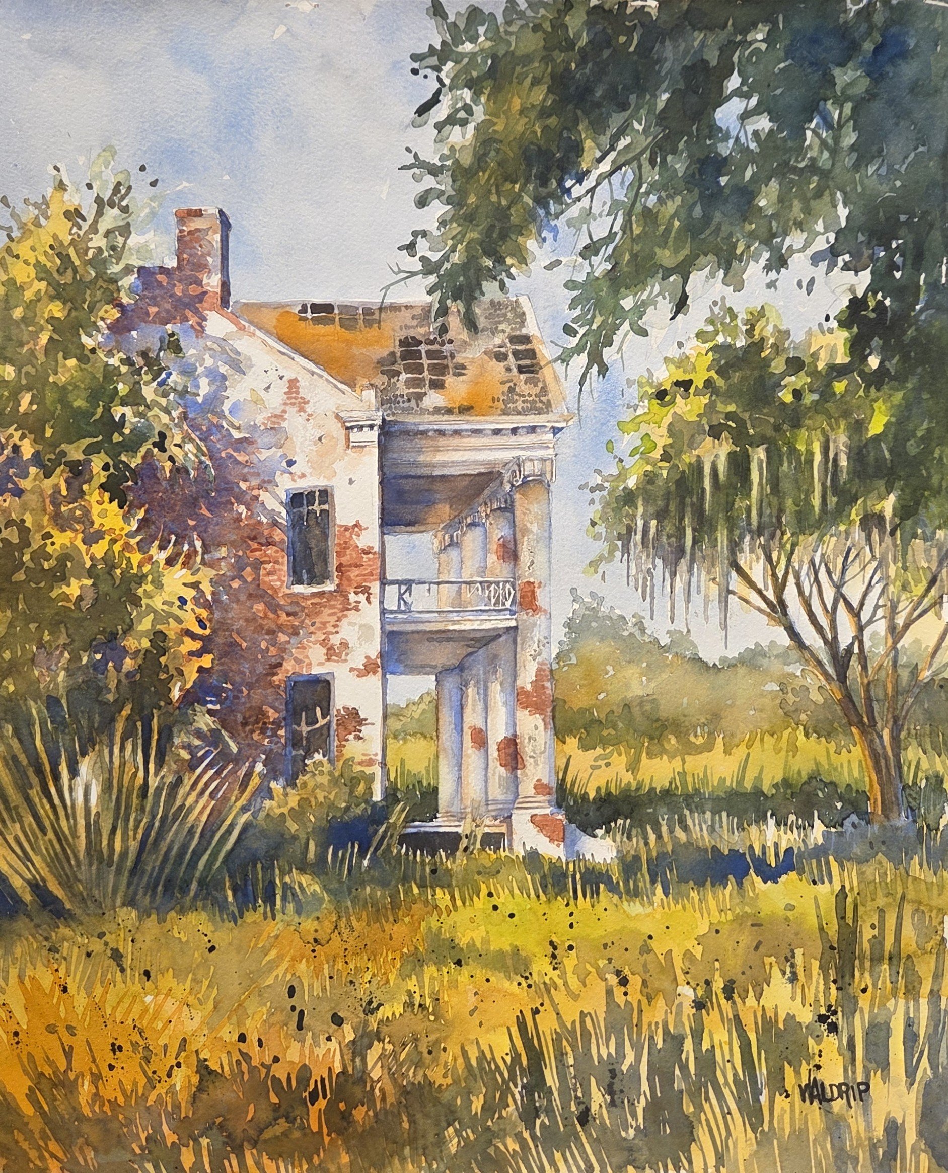 DW489- No Place Like Home, 14.5x18.5, watercolor