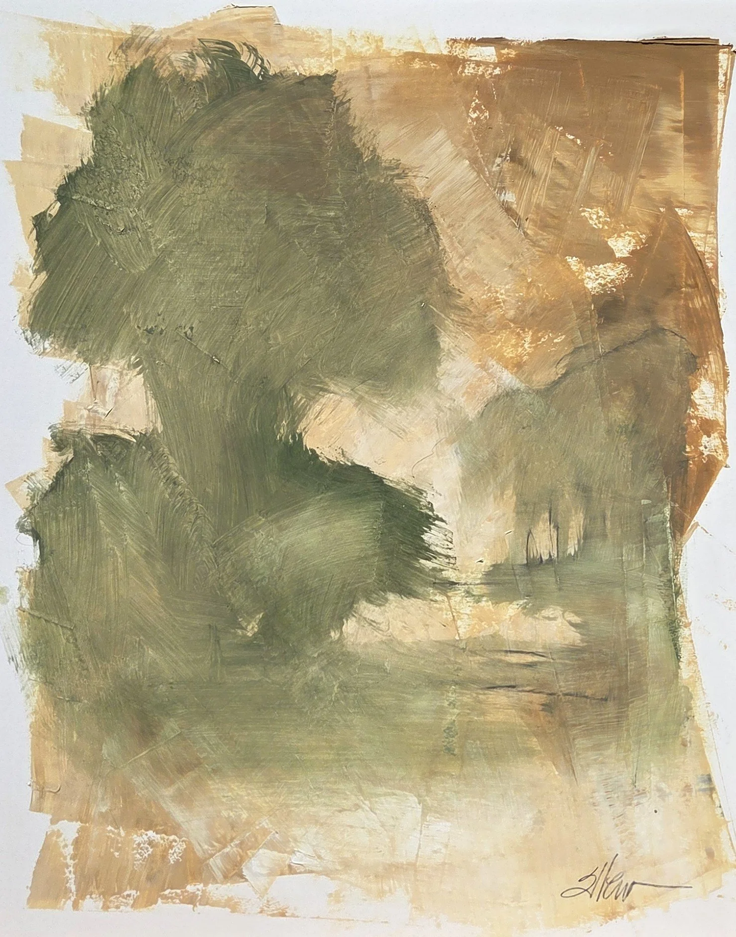 JE838- Forgotten Forest IV, 14x17, oil on paper