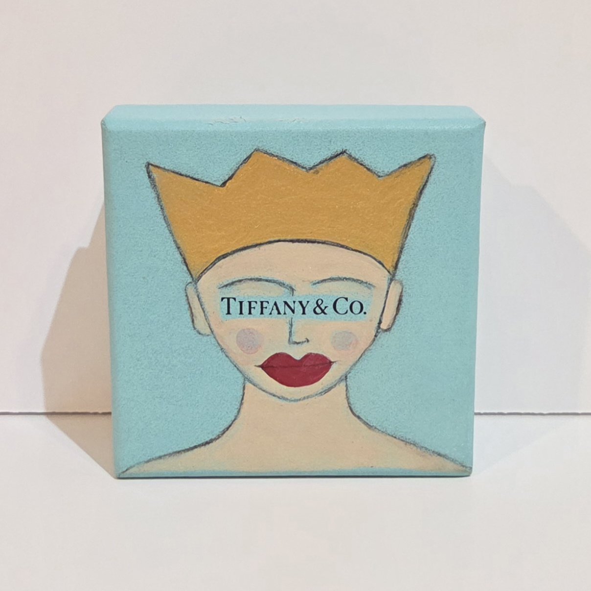 MA469- Tiffany Box II, 3x3, mixed media