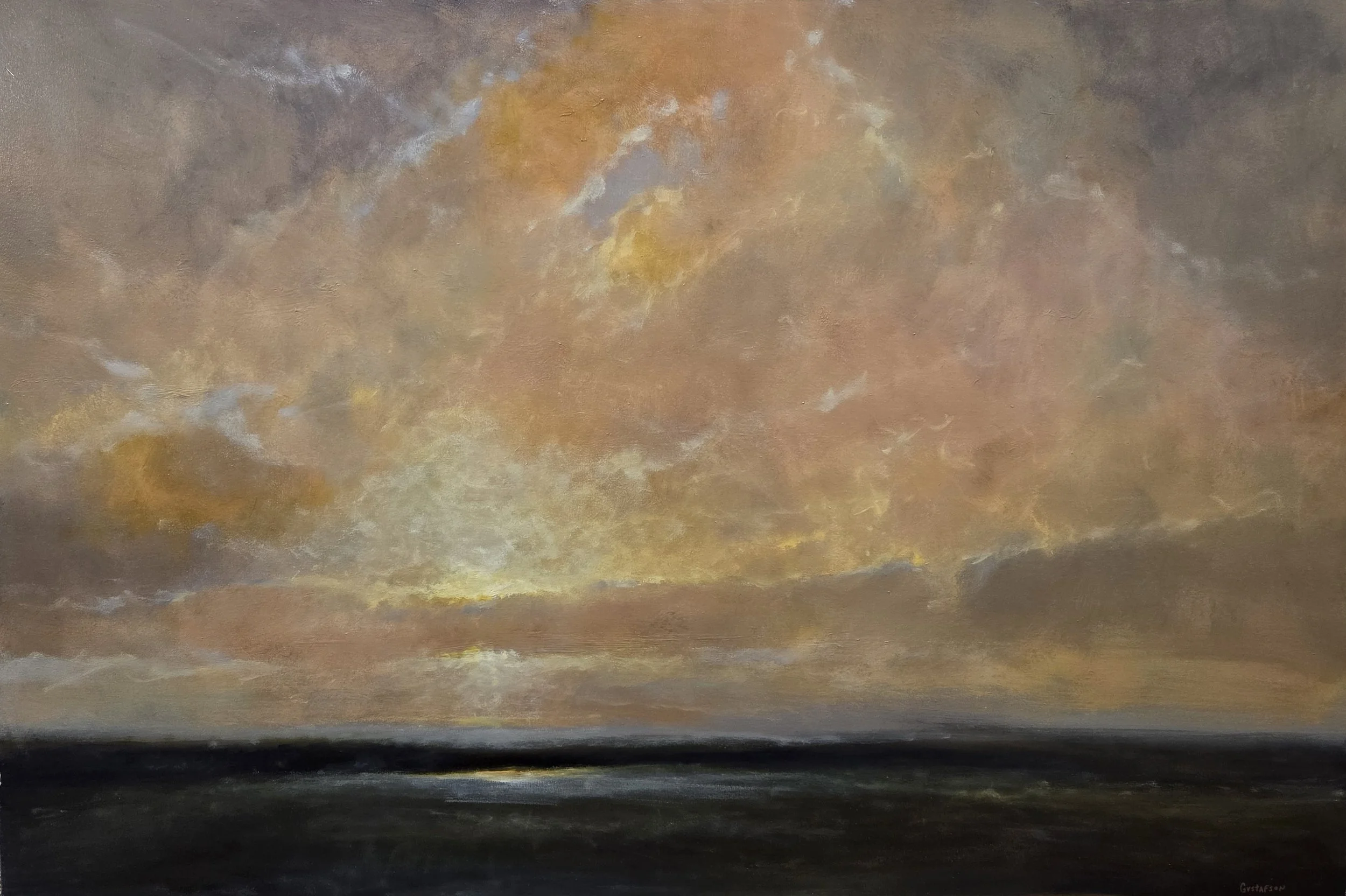 GG630- Dark Horizon, 60x40, oil on canvas