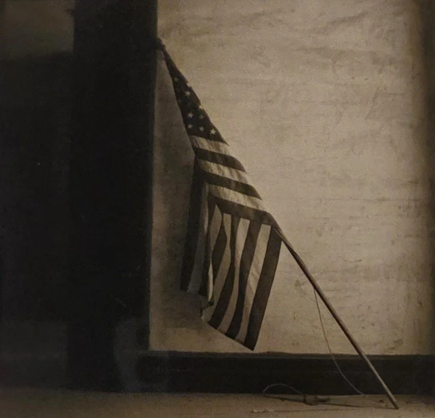 David Halliday, Untited- 1993- Flag, 5x6, toned silver gelatin print