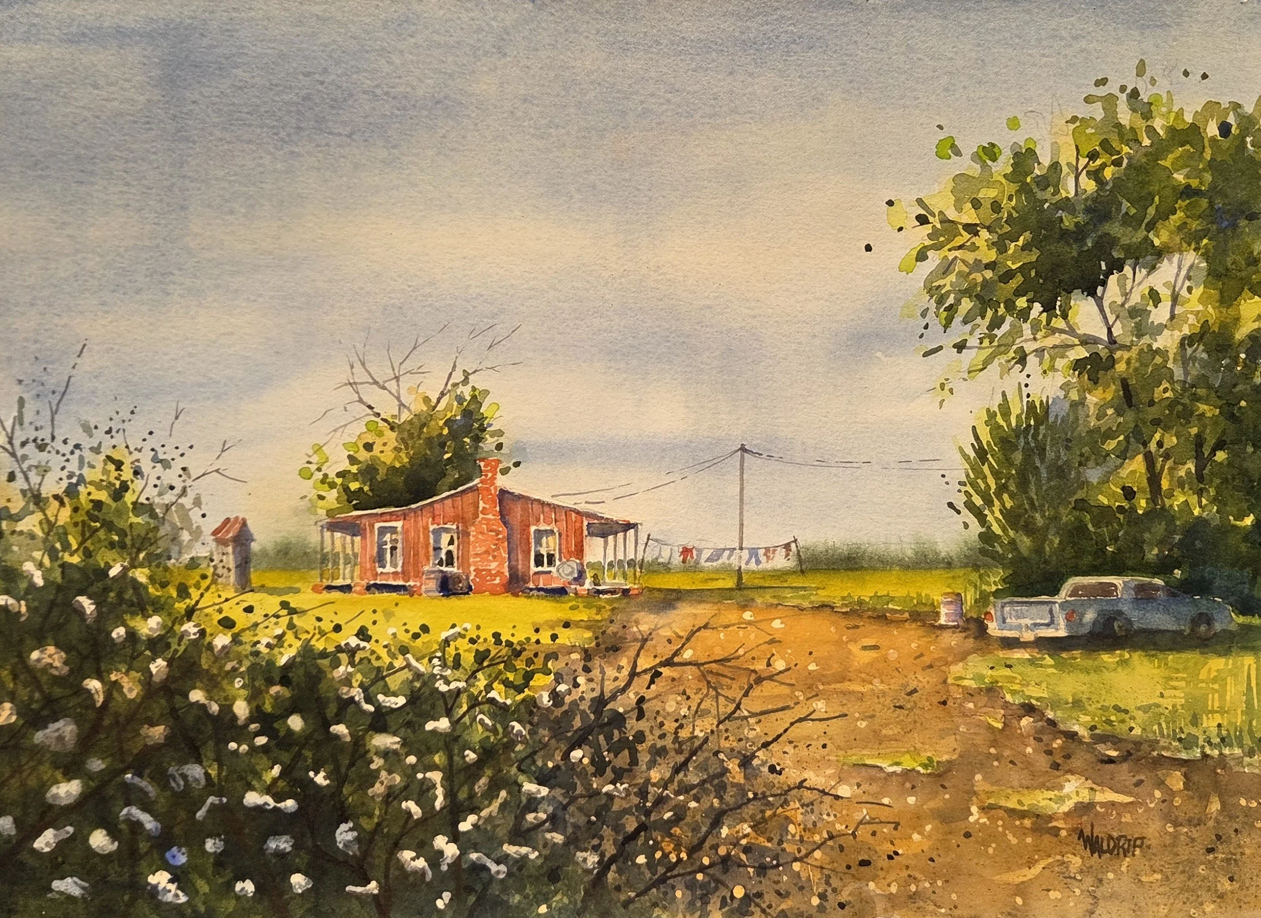 DW467- Home Sweet Home, 17x12, watercolor