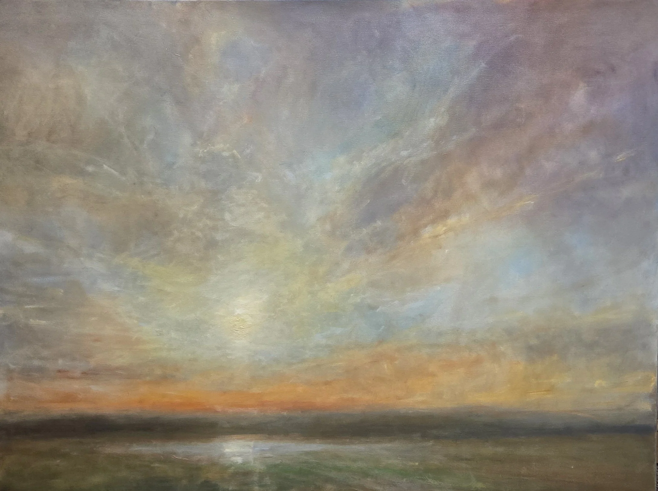 GG658- Past the Green, 48x36, oil on canvas