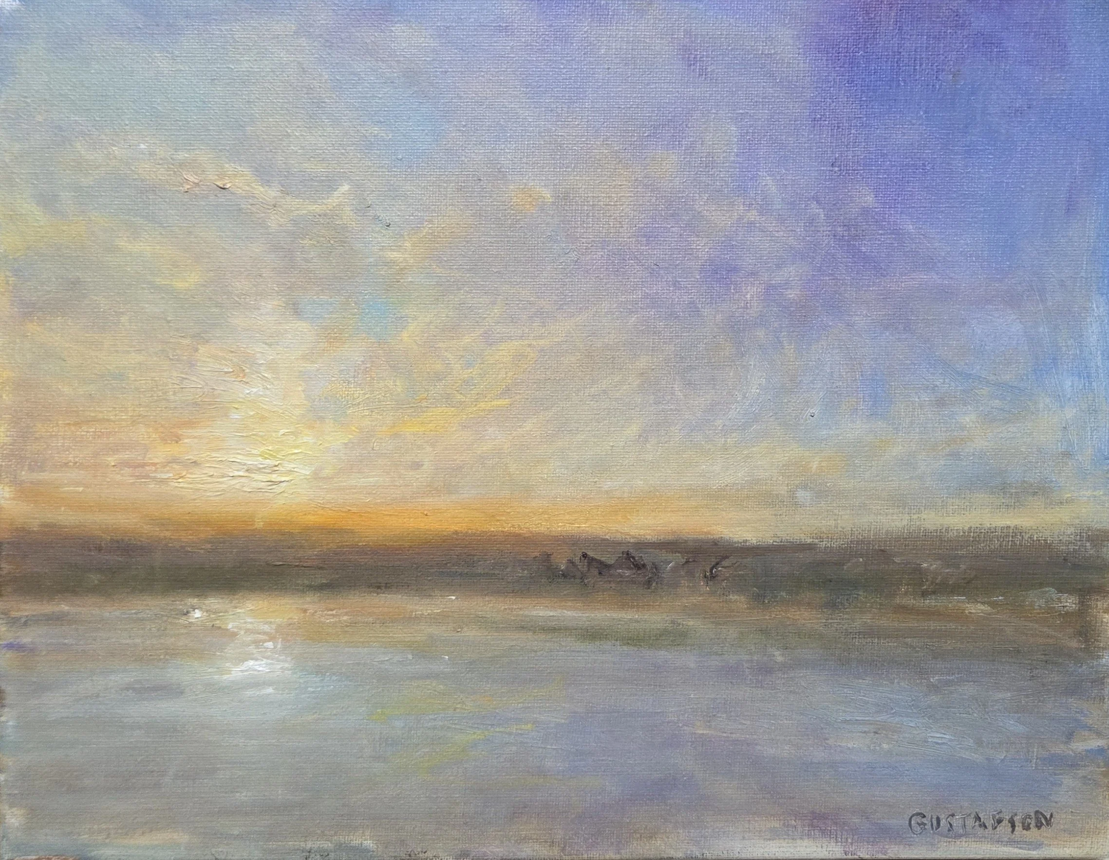 GG639- Indigo Sky, 14x11, oil on canvas