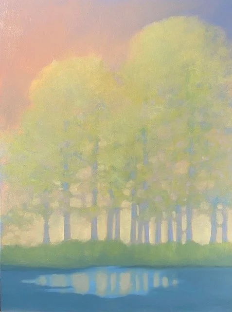 PHA003- Blue Pond, 30x40, oil on canvas