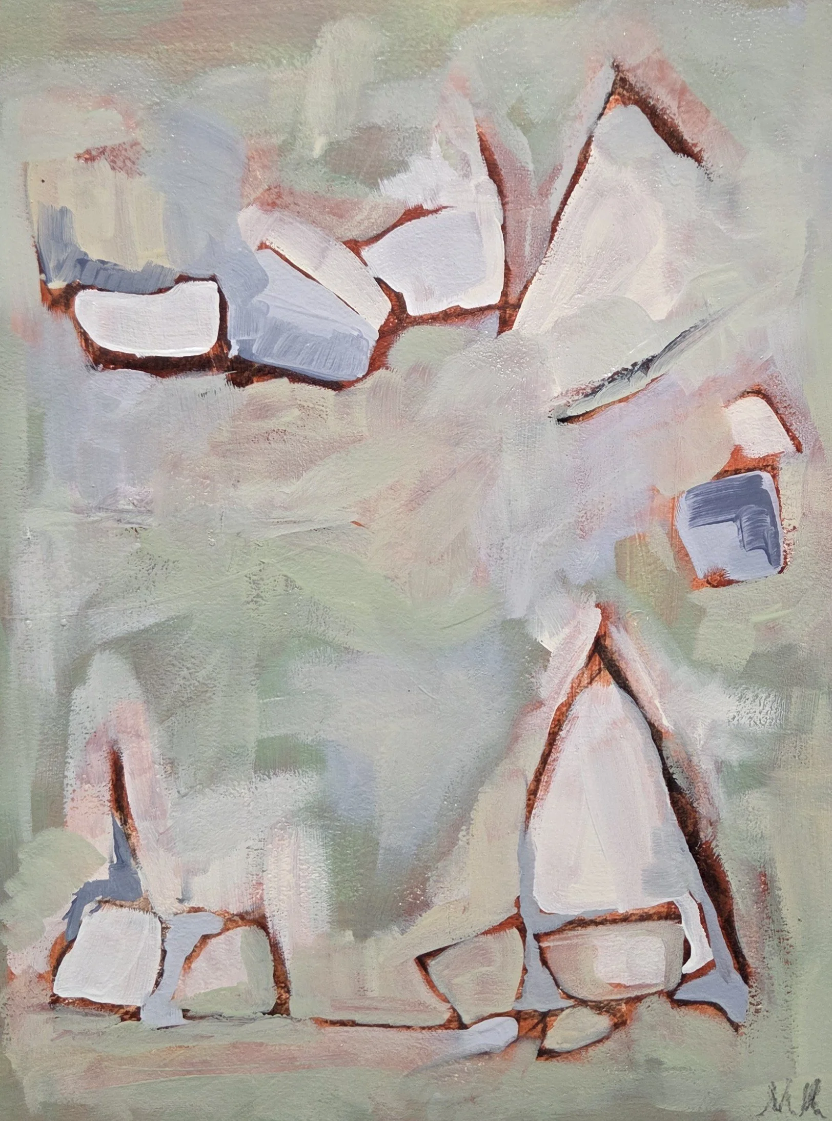 MM014- What Can We Do At This Point? II, 11.5x15.5, oil on paper
