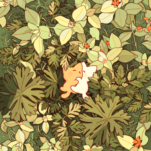 Spring Light (includes a version without the cats!)