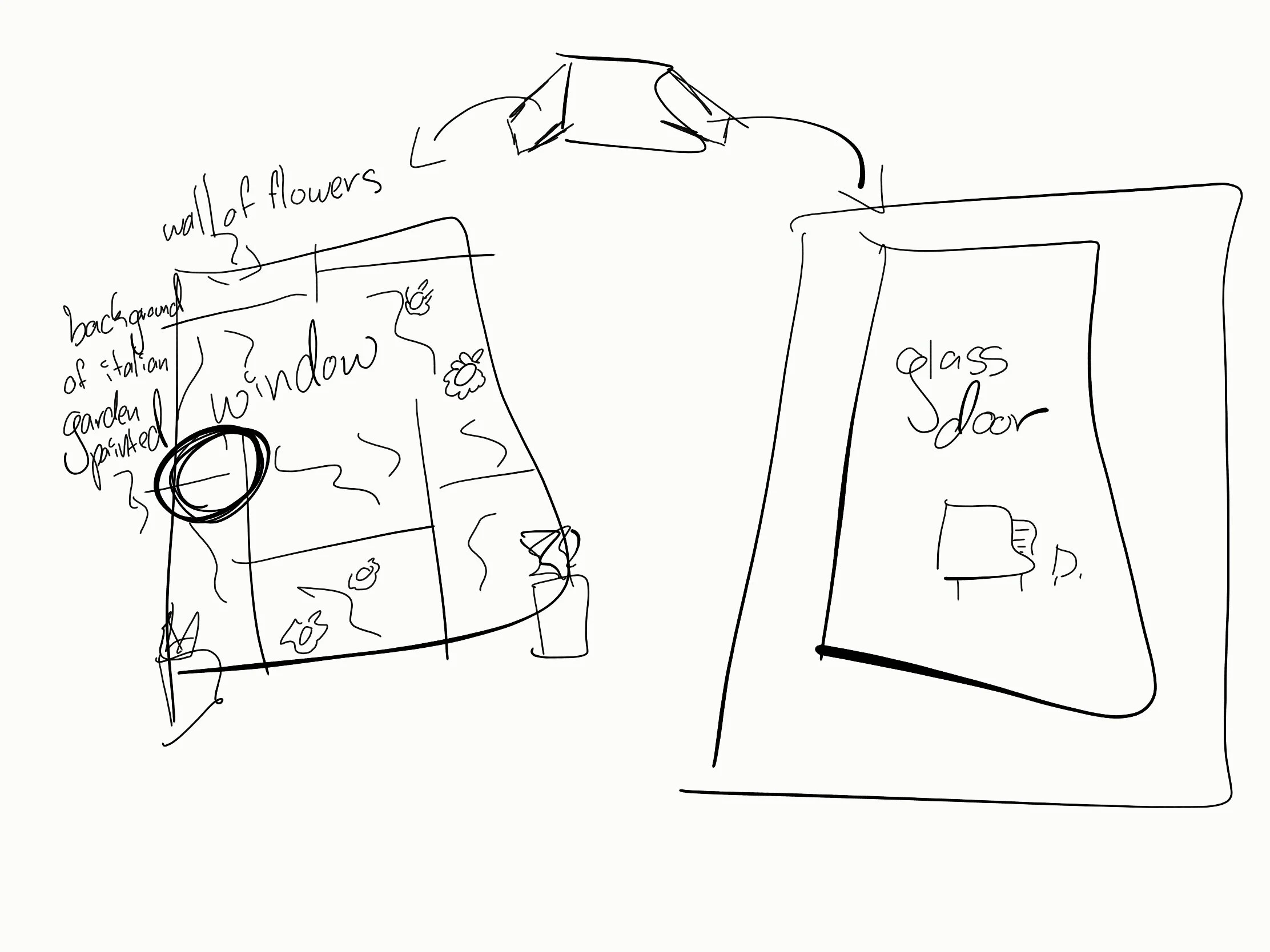 Early Sketch of Side Walls