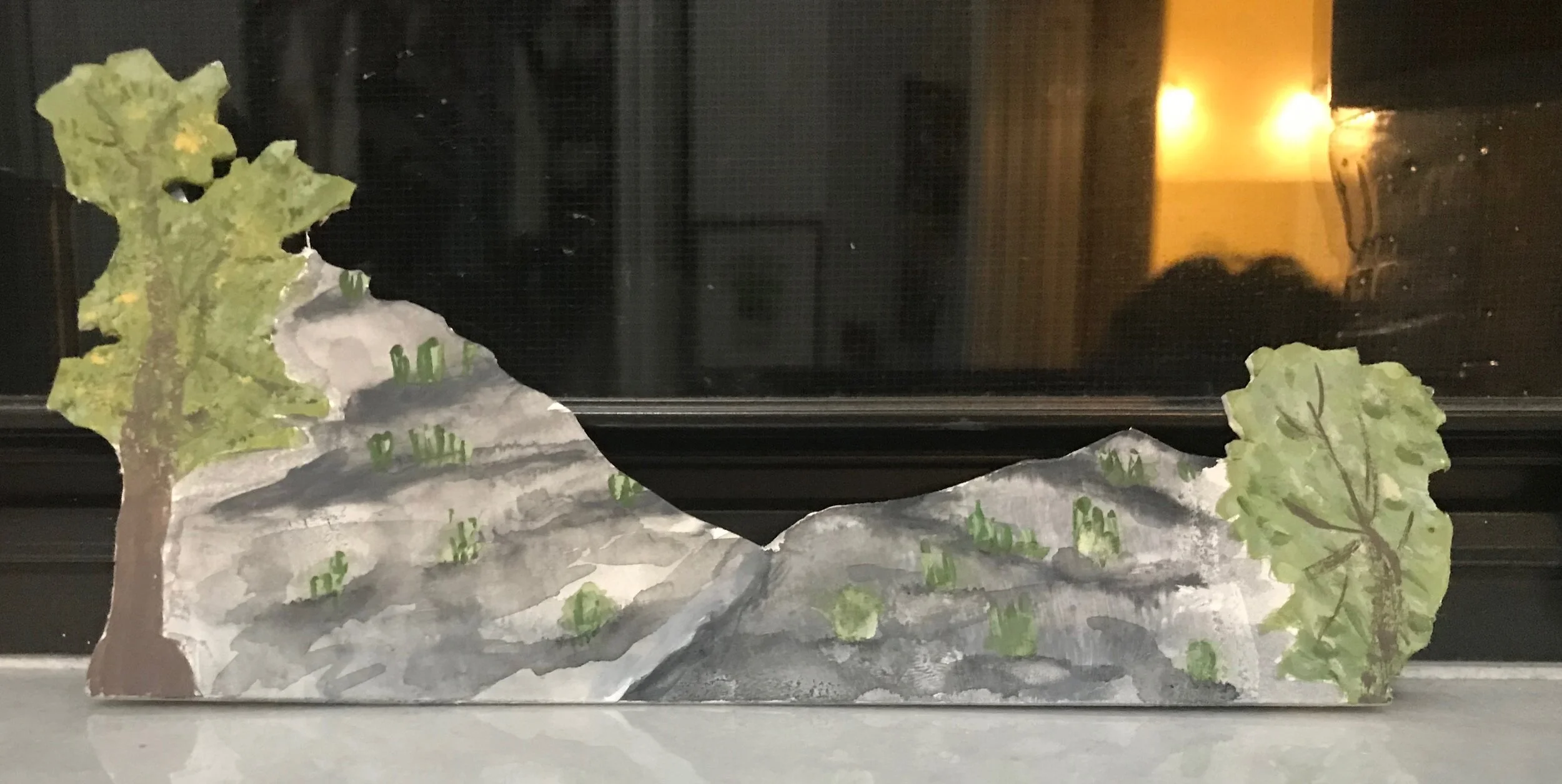 Backdrop of Mountains