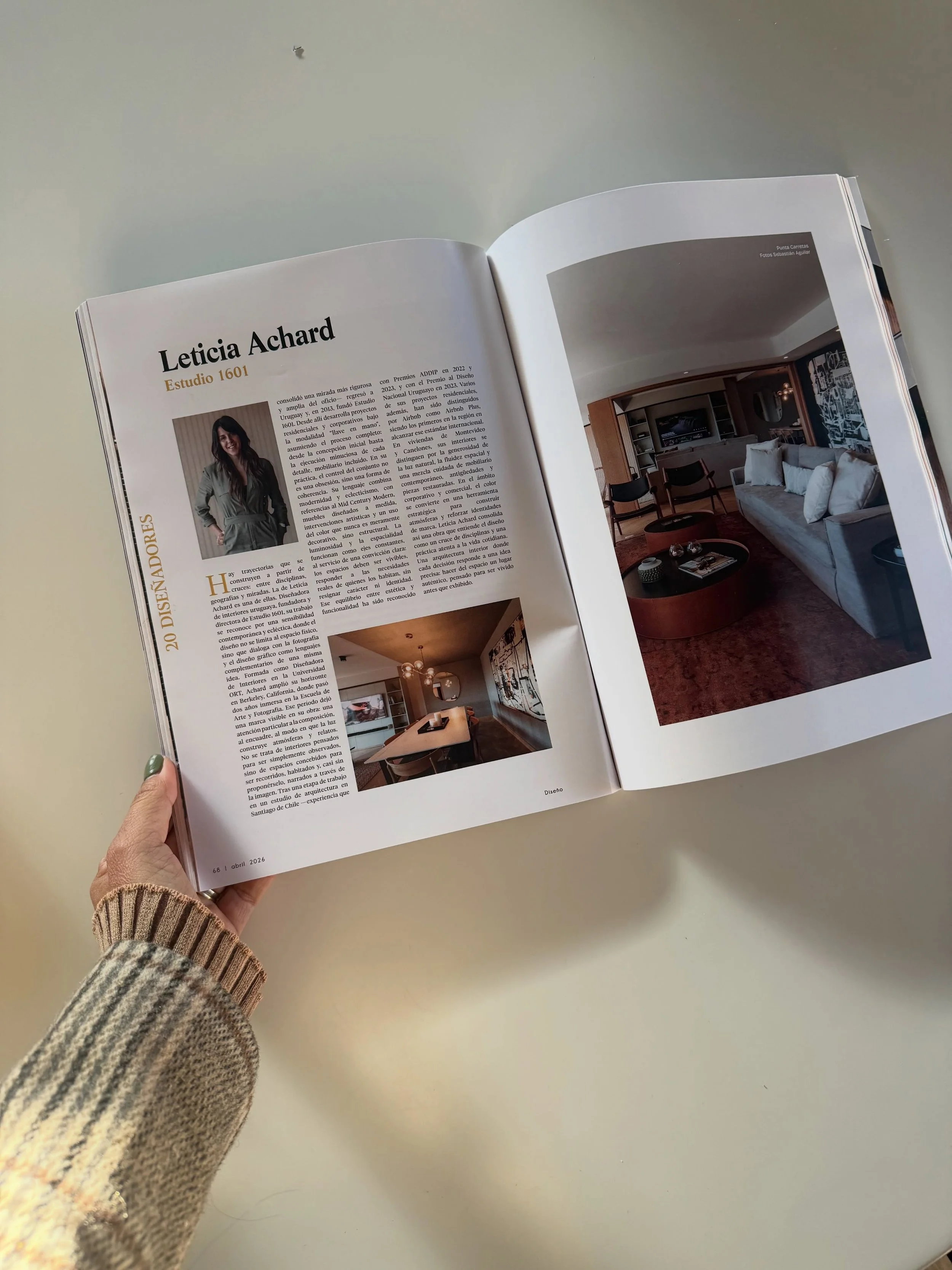 Formando parte de los 20 dise&ntilde;adores por @aydrevista #estudio1601 #interiorismourguay