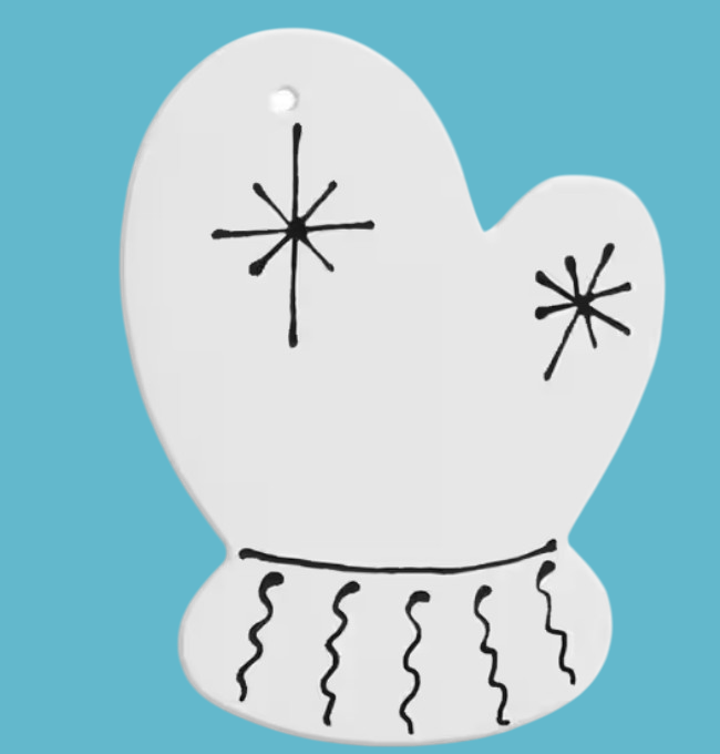 Detailed Mitten Ornament