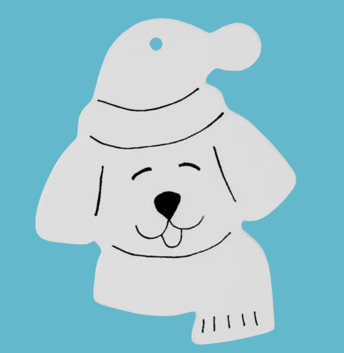 Detailed Dog Ornanment