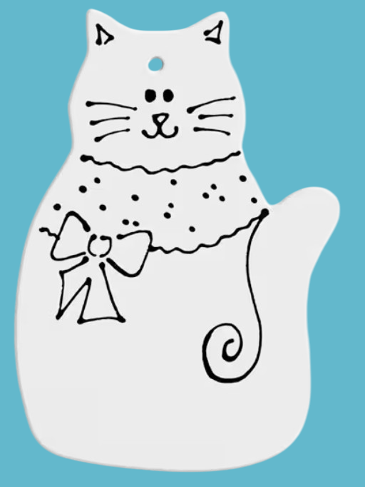 Detailed Cat Ornament
