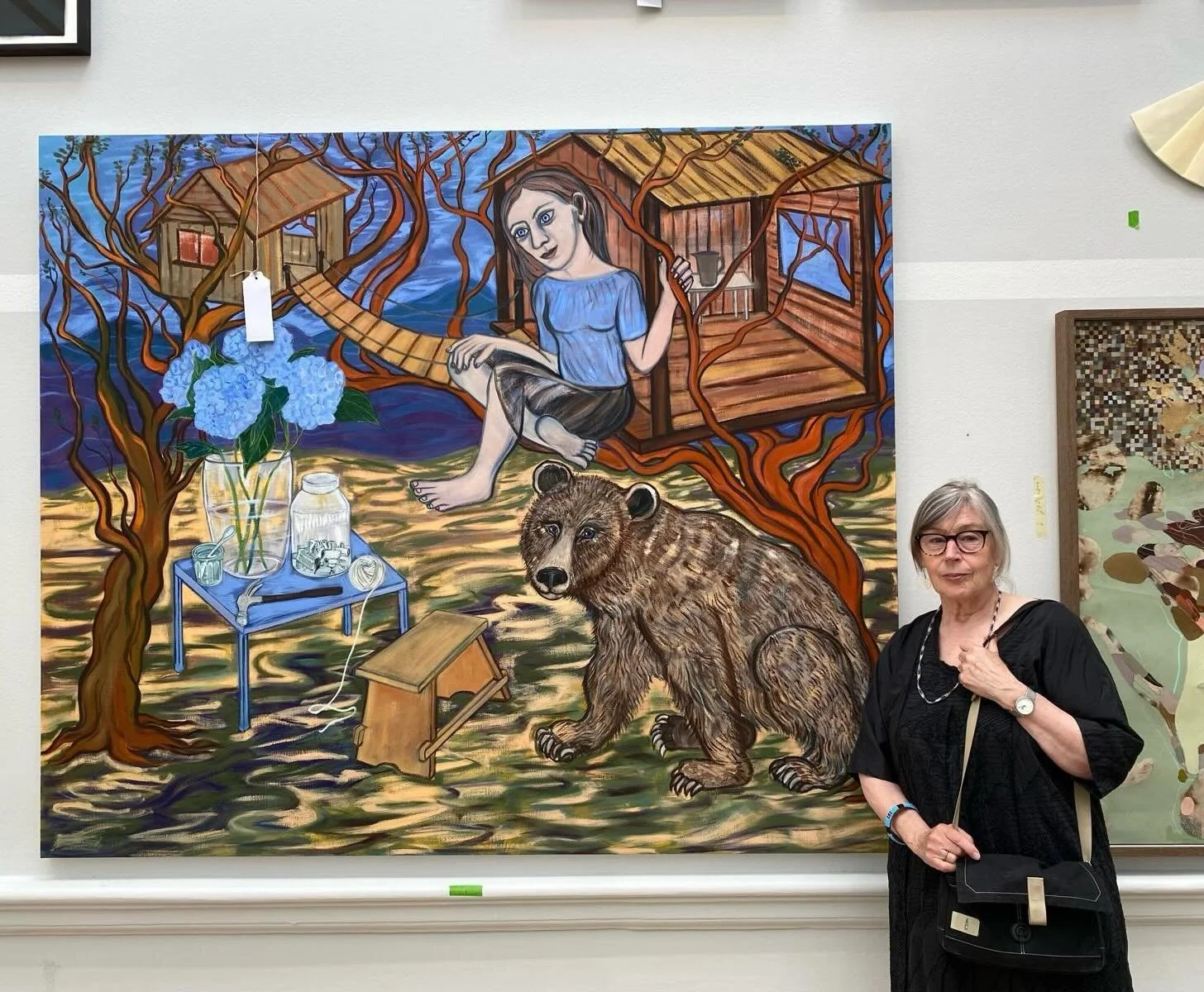 Twas VARNISHING DAY yesterday 
Here is @eileen_cooper_ra with her painting 
 @royalacademyarts
I am in recovery 

@eliapaintings
Summer Exhibition 2026
16 June - 23 August 2026
Main Galleries | Burlington House London
Gallery VIII hung by @eileen_coo