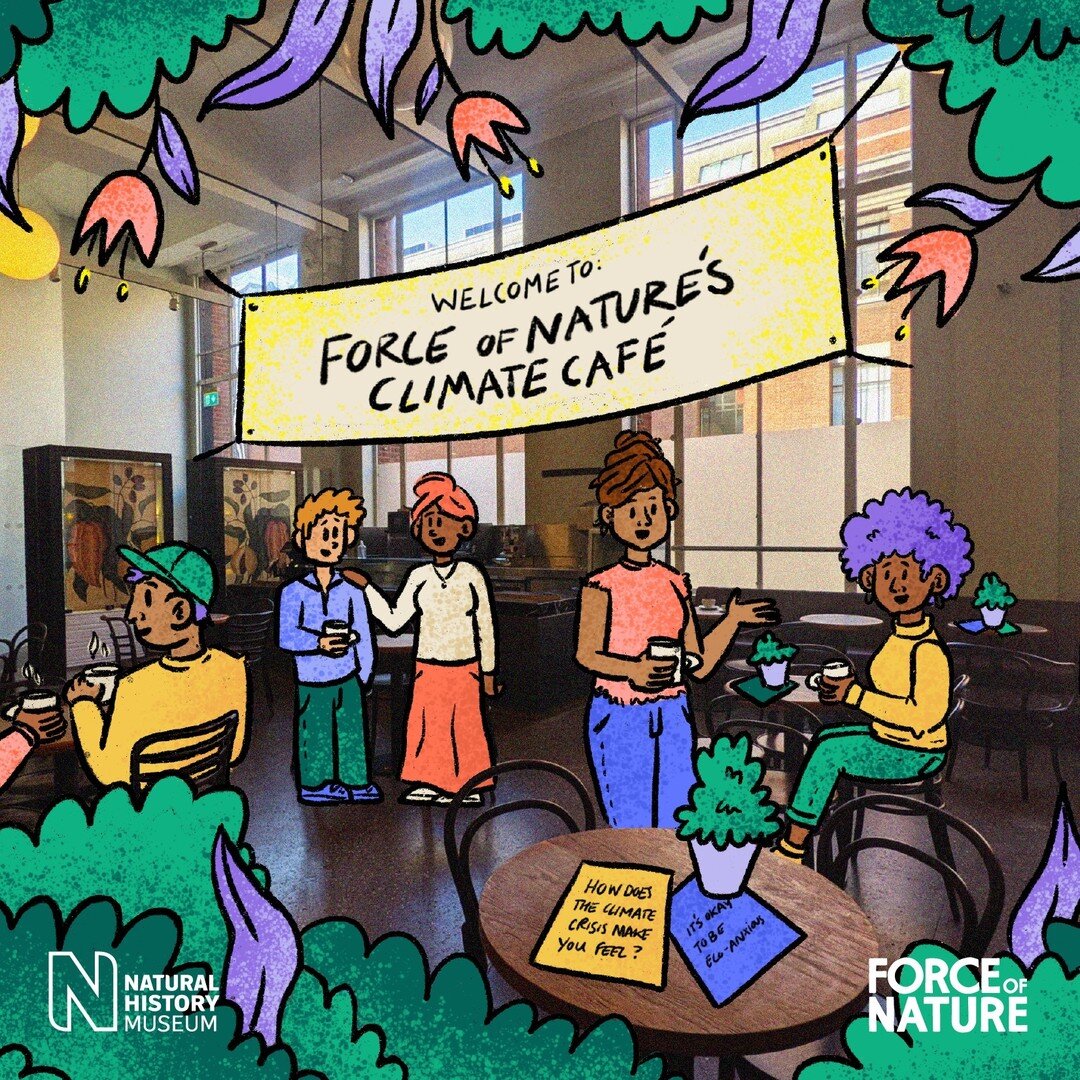 Visit the UK&rsquo;s flagship @forceofnature.xyz climate caf&eacute; at the @natural_history_museum on 8-11th November! ☕️🦕

As the spotlight shines on COP27, we&rsquo;re encouraging you to have open conversations about the climate crisis. From how 