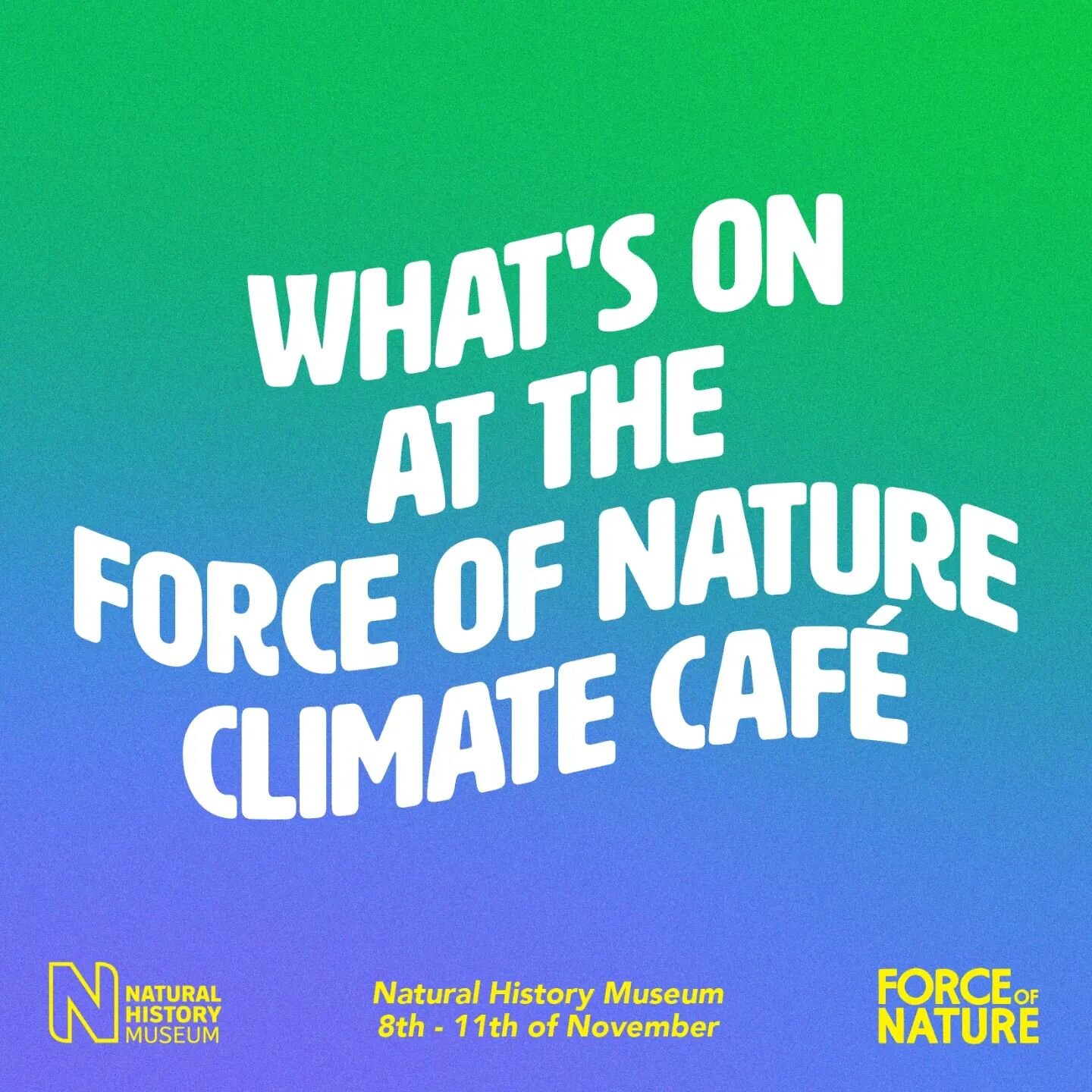 COP27 is just 2 days away...

As world leaders gather in Egypt to discuss the fate of our futures, we're hosting a climate caf&eacute; at the @natural_history_museum; a safe space for anyone to talk openly about the climate crisis and how it makes th