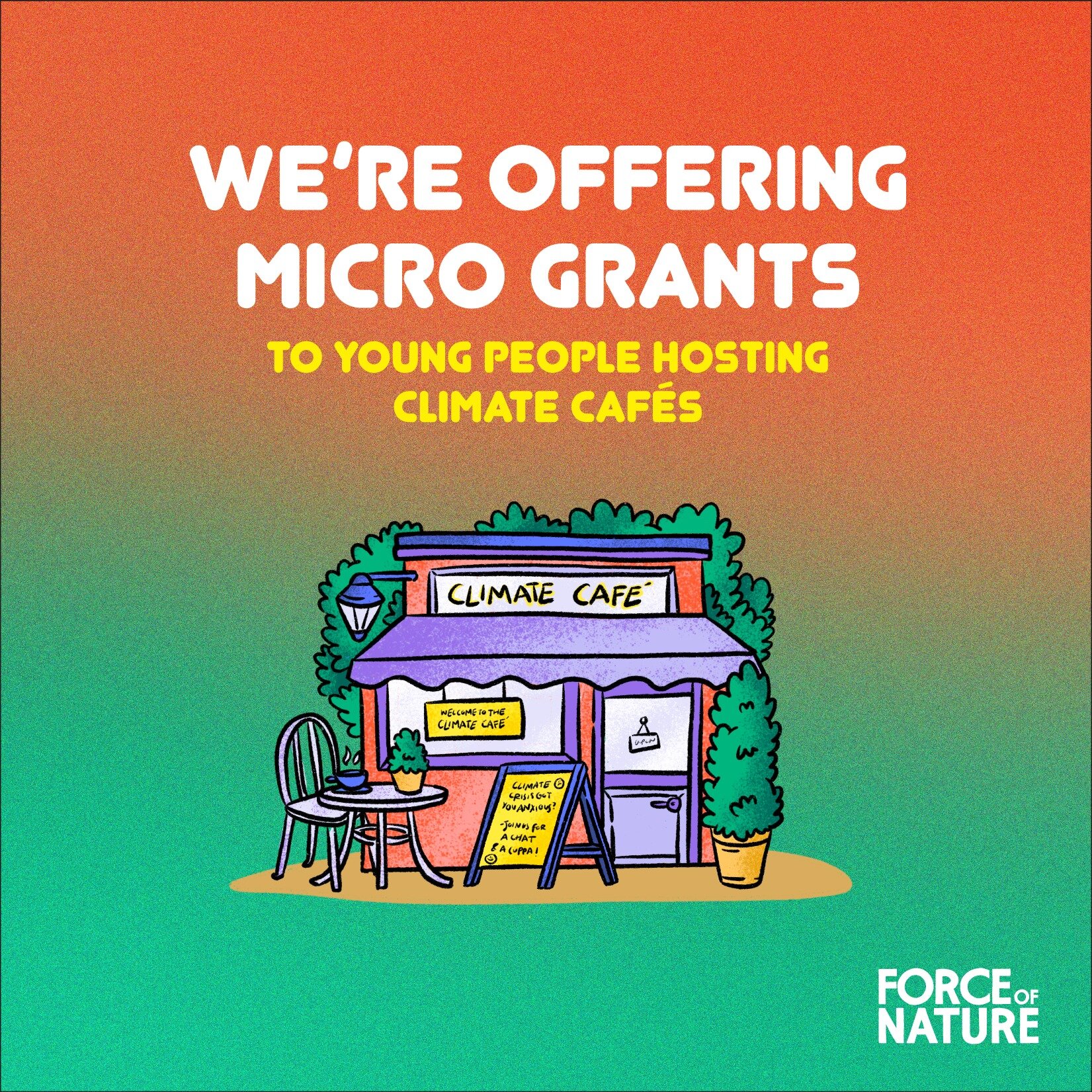 Do you want to host a #ClimateCaf&eacute; but face financial barriers to do so? We&rsquo;re offering micro-grants of up to &pound;150 to help cover the costs.

Over 100 people have signed-up to host a self-organised climate caf&eacute; and we want to