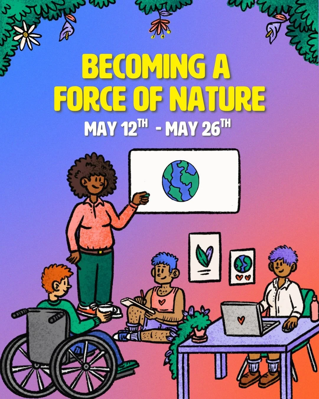 🌍&nbsp;Apply for Becoming a Force of Nature from anywhere in the world by signing up at the link in our bio! 🌱

📋&nbsp;Applications close on 7th May at mid-day BST, so be sure to save and share this post with your community!✨