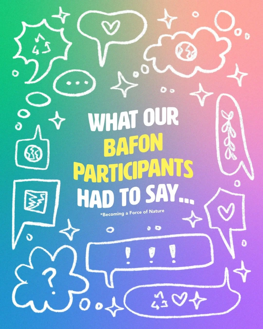🌱 Our May cohort of Becoming a Force of Nature has officially wrapped! 🎉

A big thank you to every one of our 717 participants and our dear facilitators, Jake and Daniela, for showing up with curiosity and excitement throughout the last month. Do r