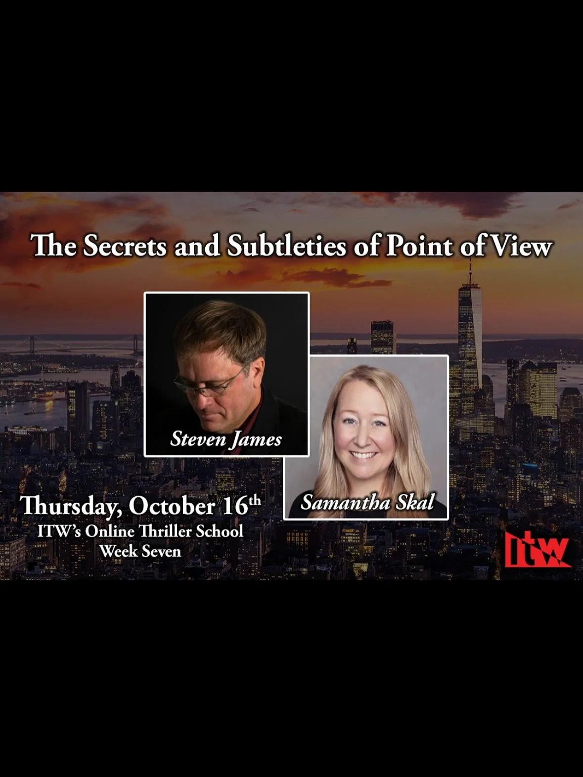 I cannot wait to be part of @internationalthrillerwriters Online Thriller School this fall! Eleven weeks, 14 classes and 3 bonus panels&mdash;and as someone who has attended herself for several years, I can attest that it&rsquo;s a terrific investmen