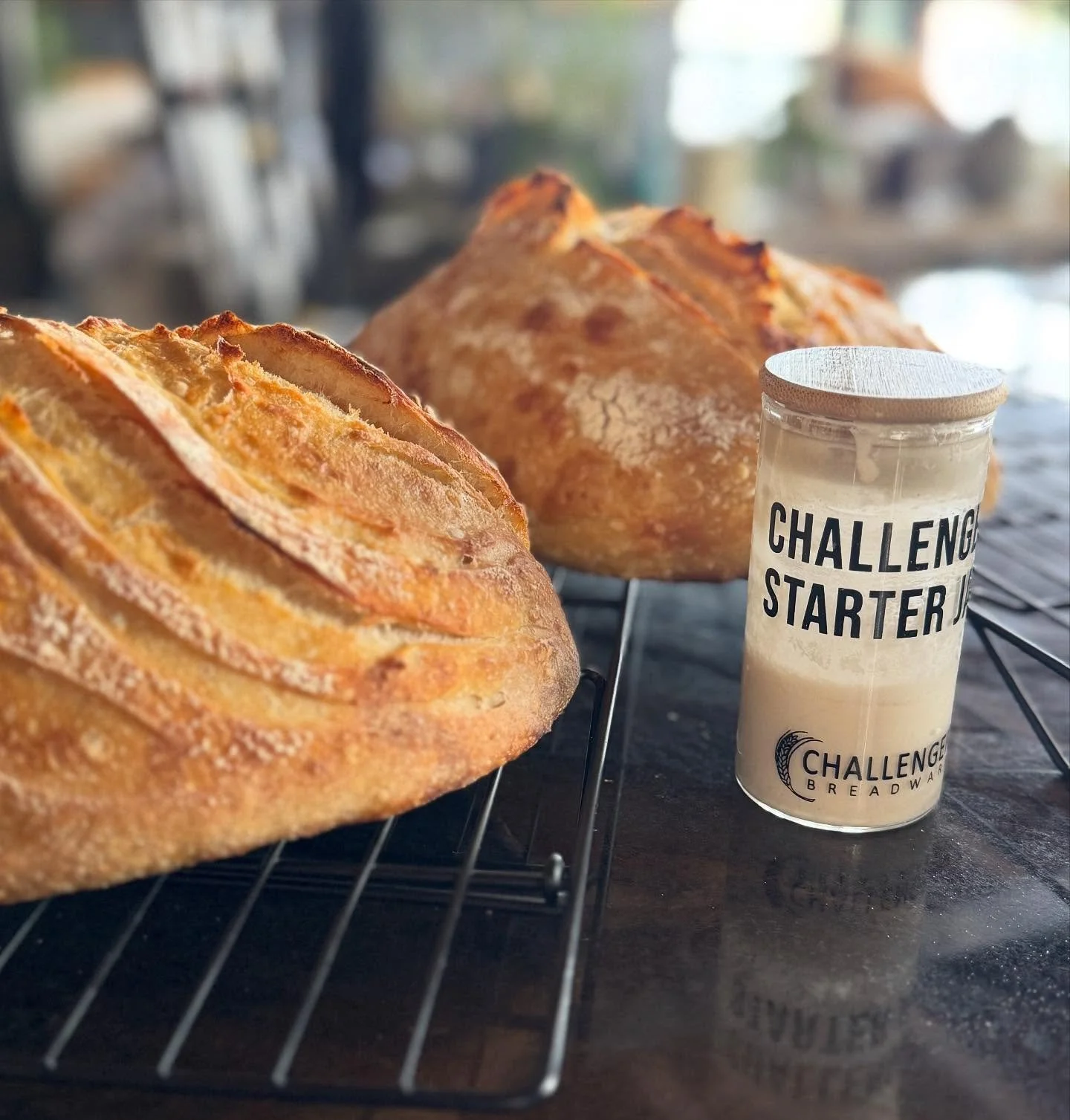 By my best recollection, this little powerhouse sourdough starter has been going continuously since 2014, and has survived two continents, 2 states, 5 moves, and many (unintentional) attempts by me to kill it. 💪🖤 

Shout out to @challengerbreadware