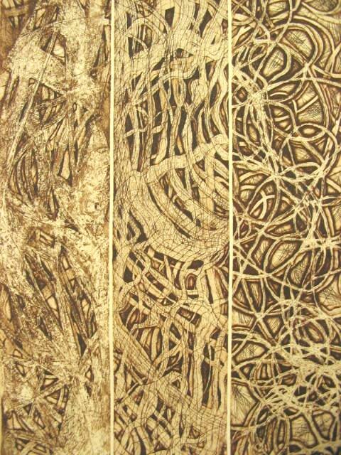 "Texture Study," 2006, Intaglio etching.