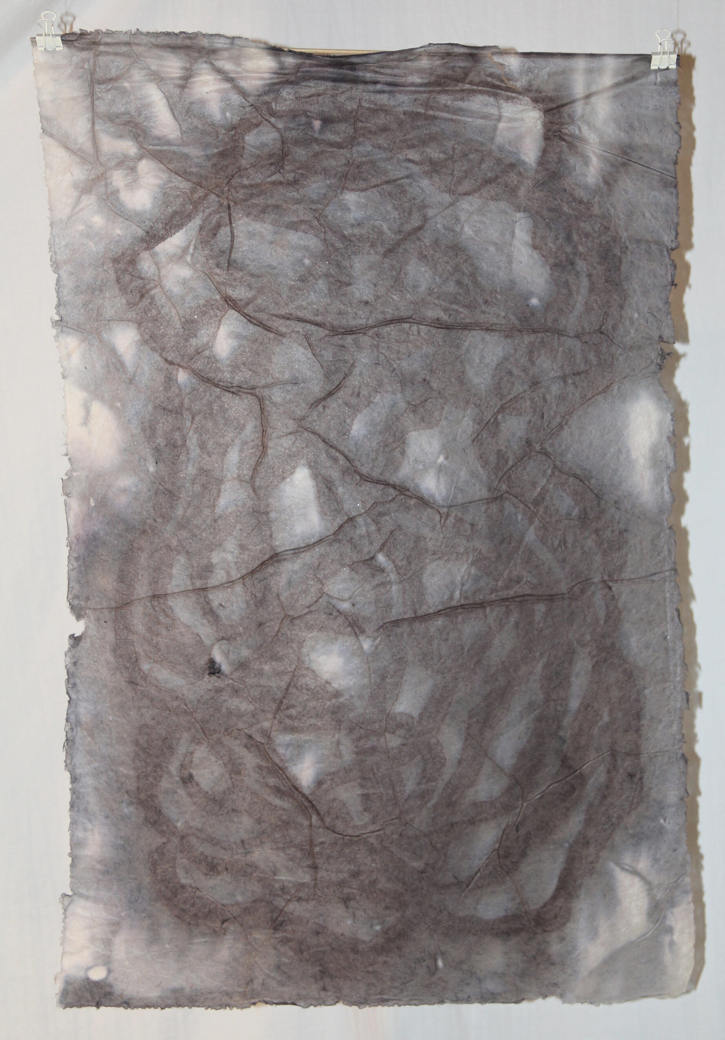 "Bleed Drawing II." 2007. Ink on paper with water.