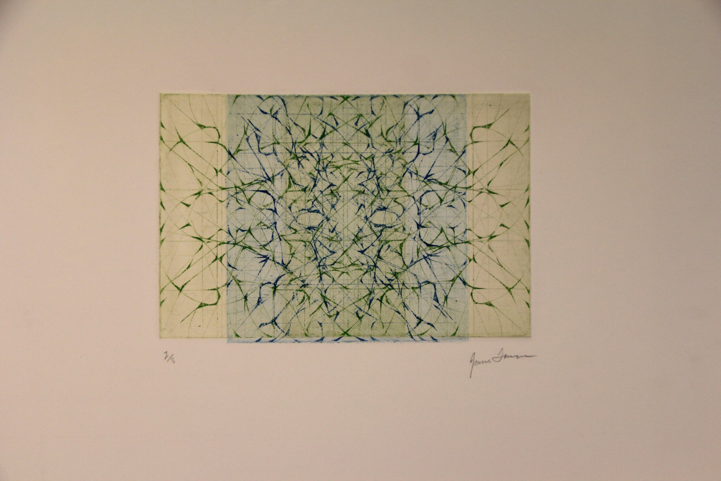 "Untitled," 2006, Intaglio etching.