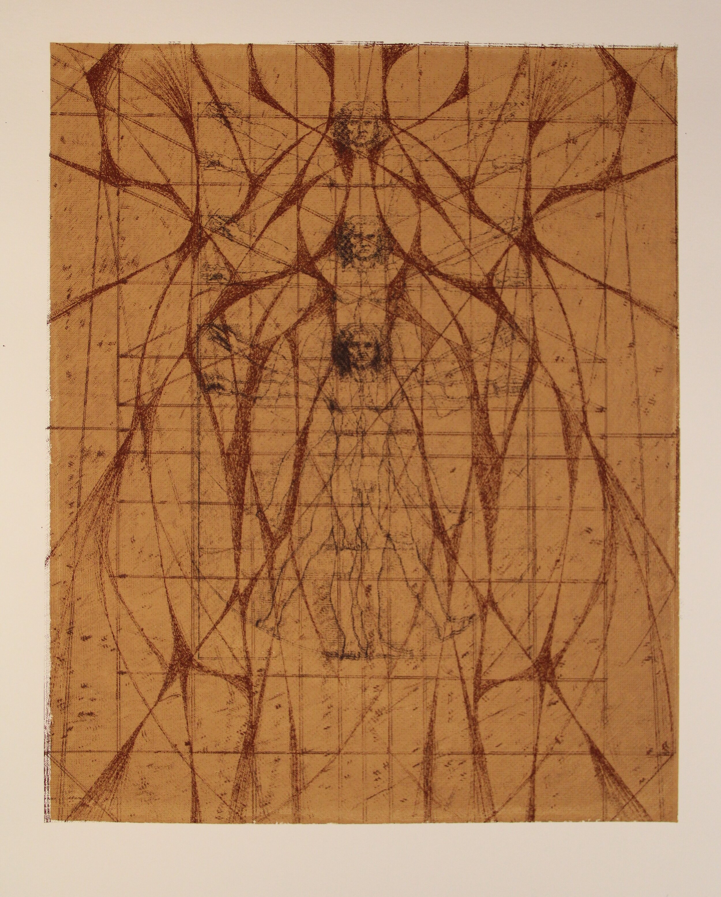 "Grid Evolving as Form," 2005, Screen print.