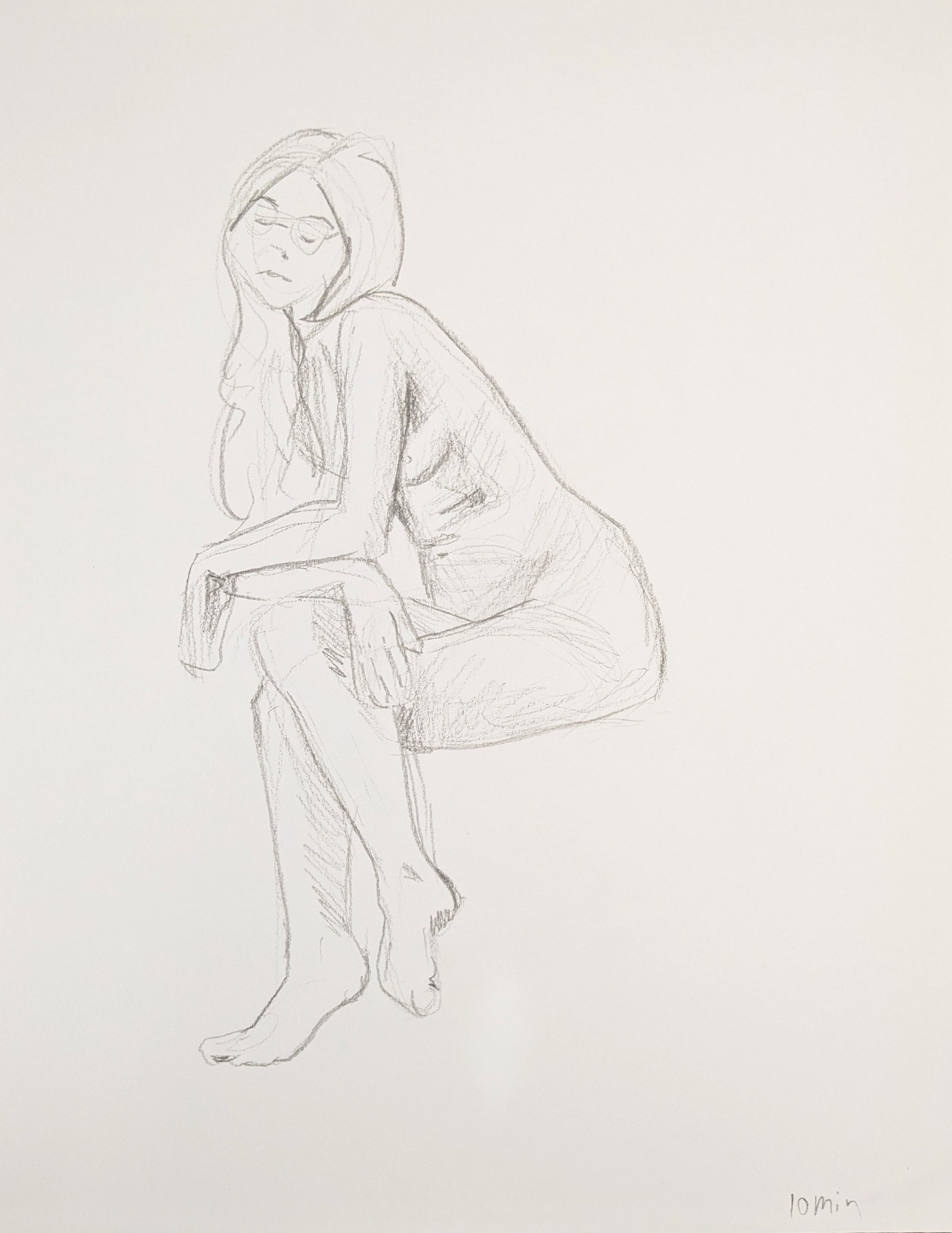 10 Minute Pencil Drawing, July 23rd 2024