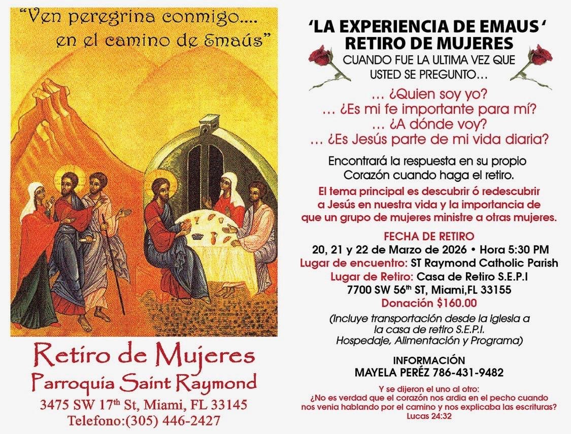 Retiro de Mujeres “La Experiencia de Emaús”