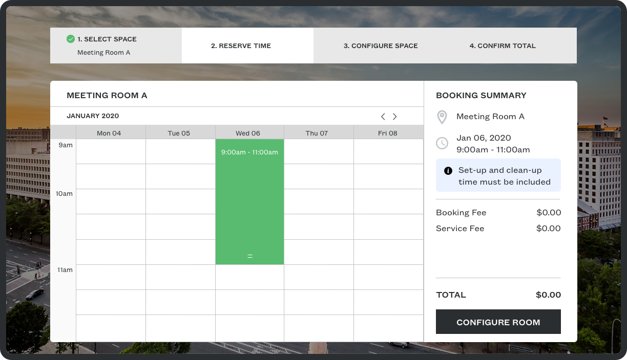 Booking Calendar (Before)