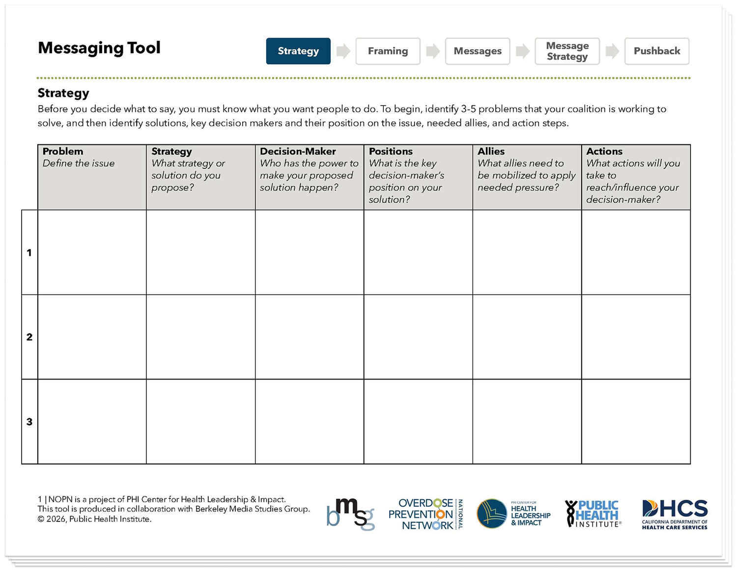 Messaging Tools & Resources — National Overdose Prevention Network