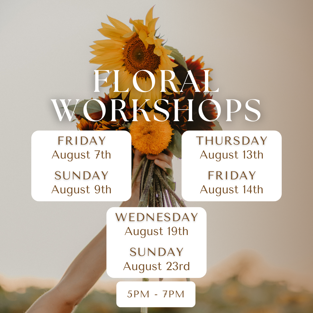 Floral Workshop   Sip n' Bite