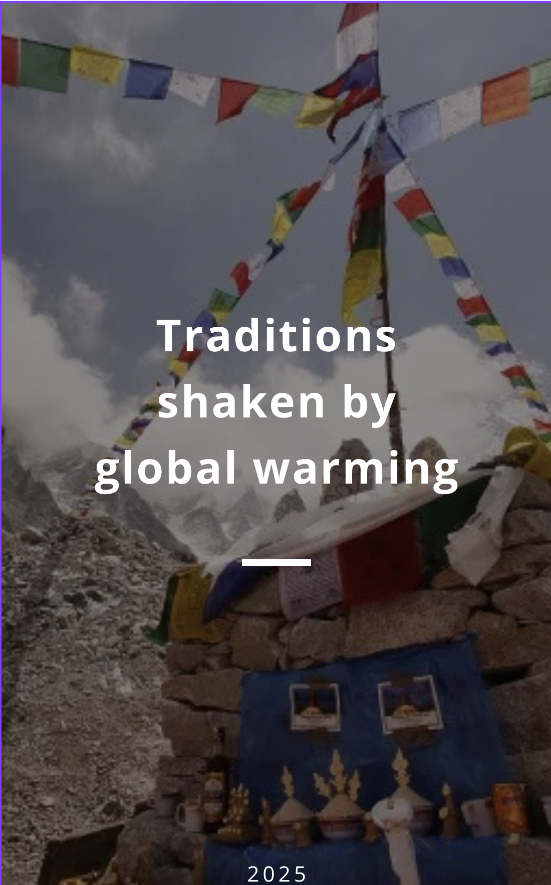 Traditions shaken by global warming