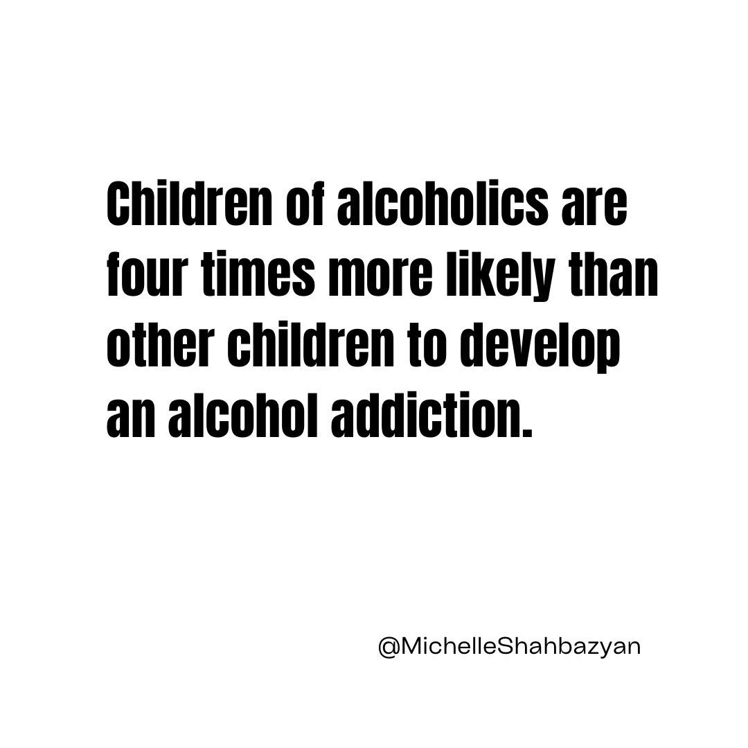 One in four children lives with an alcoholic parent. Many suffer from emotional and behavioral problems as well as face an increased risk of being alcoholics themselves. The best way to take care of your children is to be your best self. 

#alcoholis