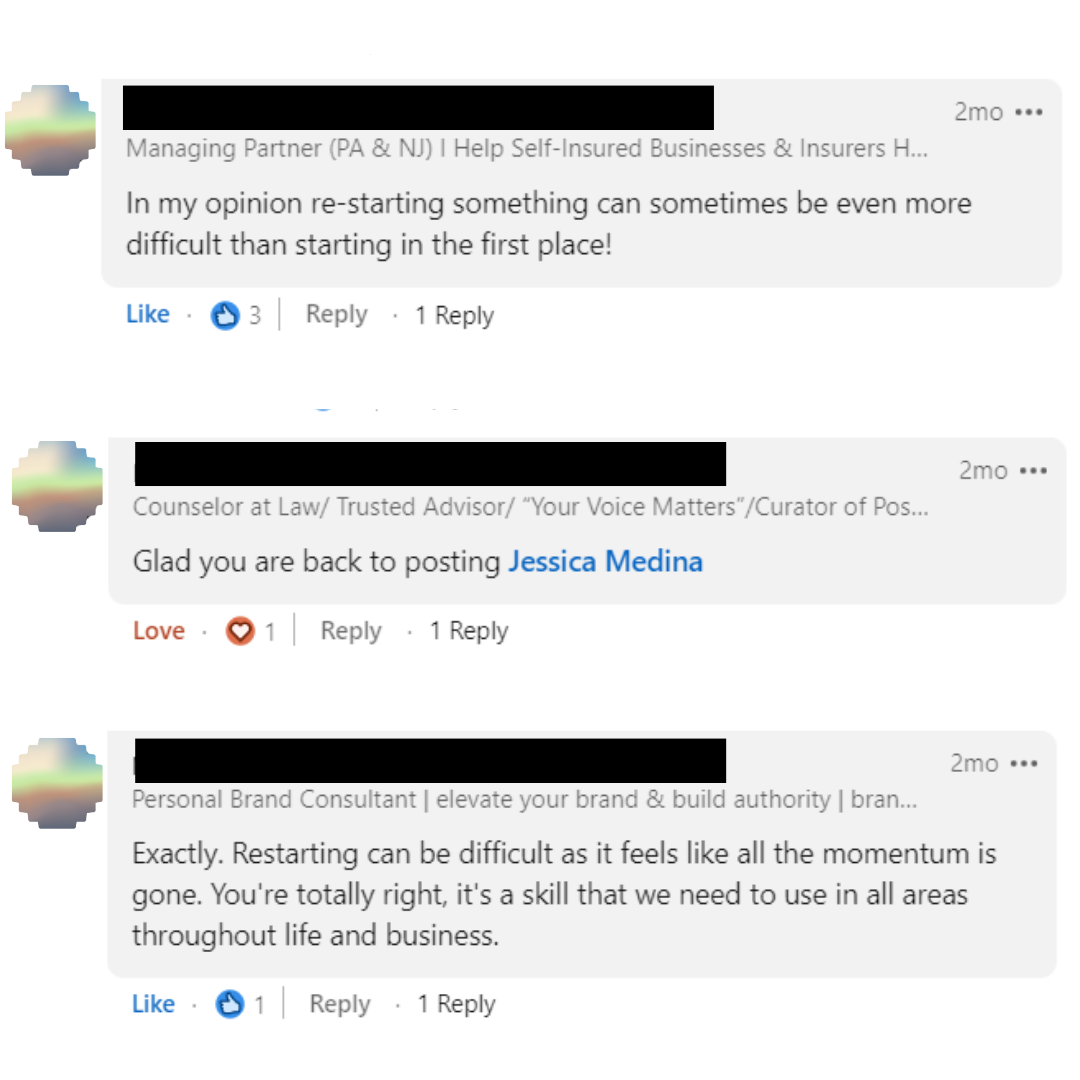 Summer 2021 LinkedIn Highlights — Jessica Medina LLC