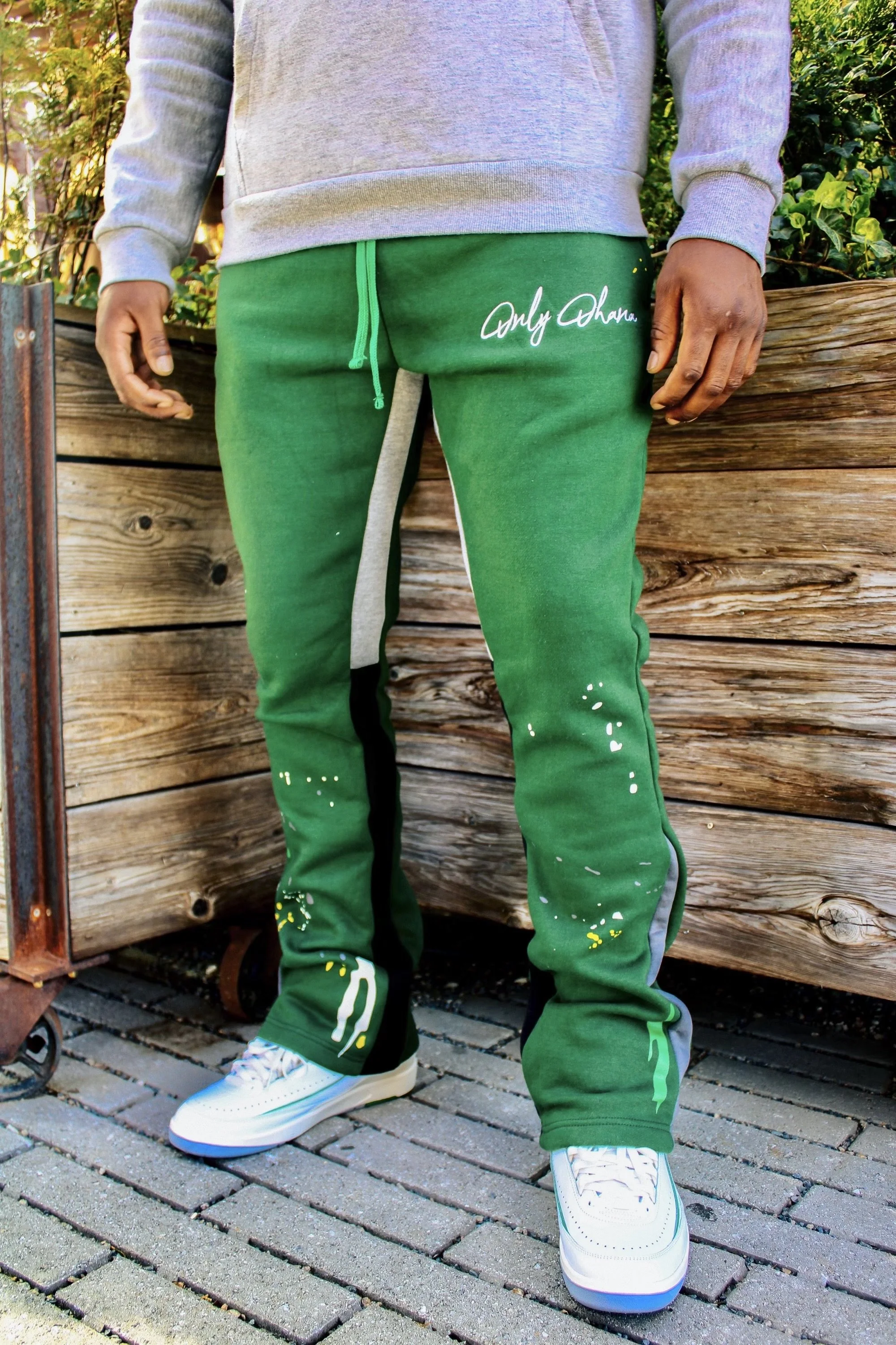 OO Painter Flare Sweatpant - Emerald Green