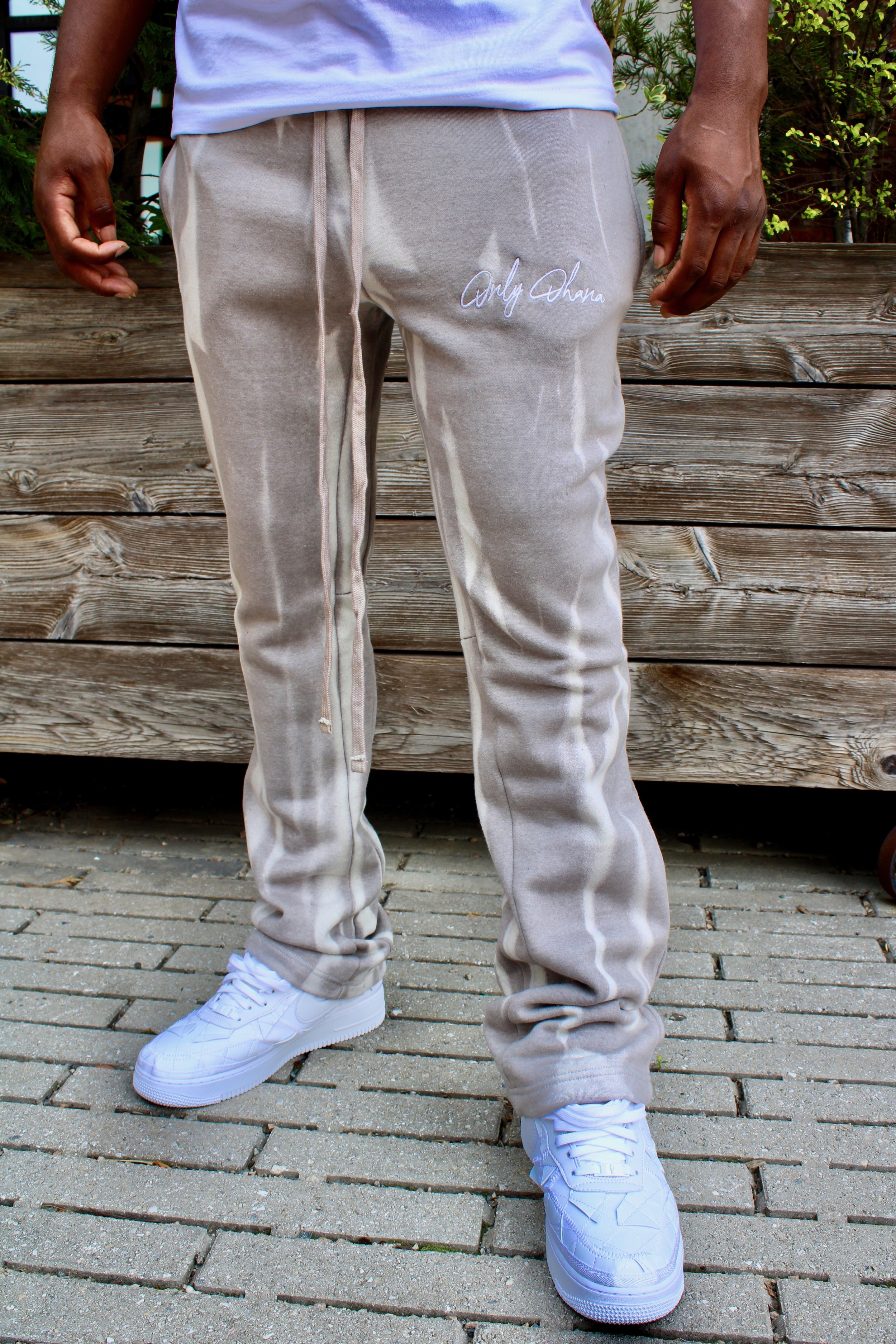 Signature Marble Wash Sweatpant - Grey