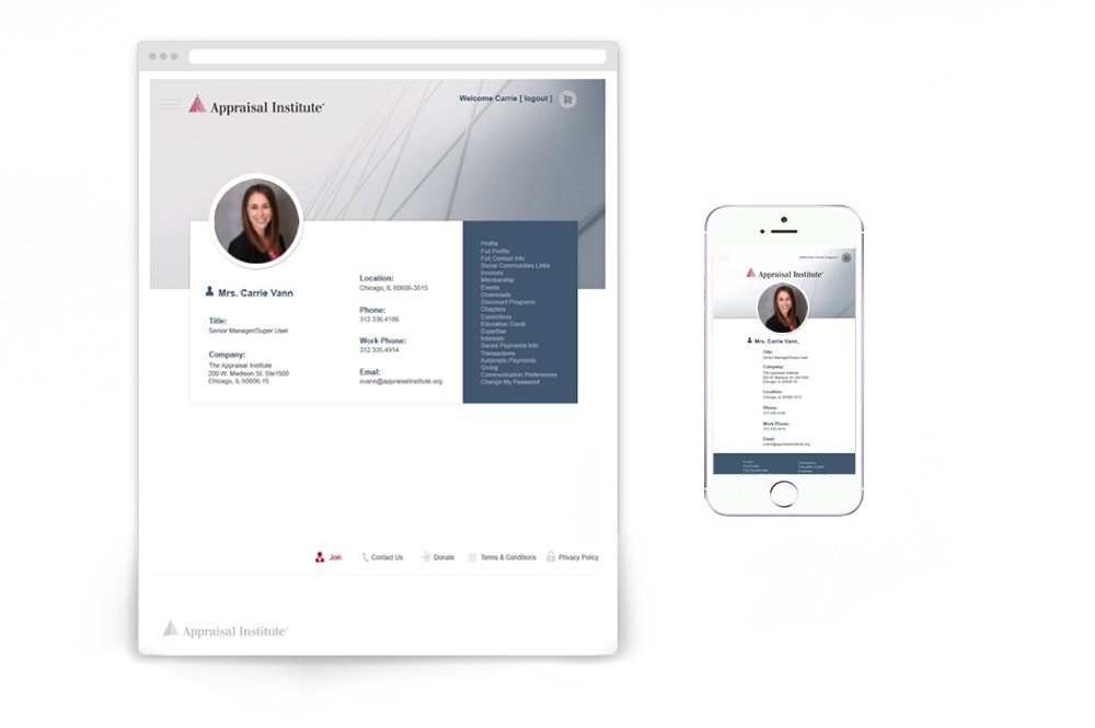 UI design for customer portal