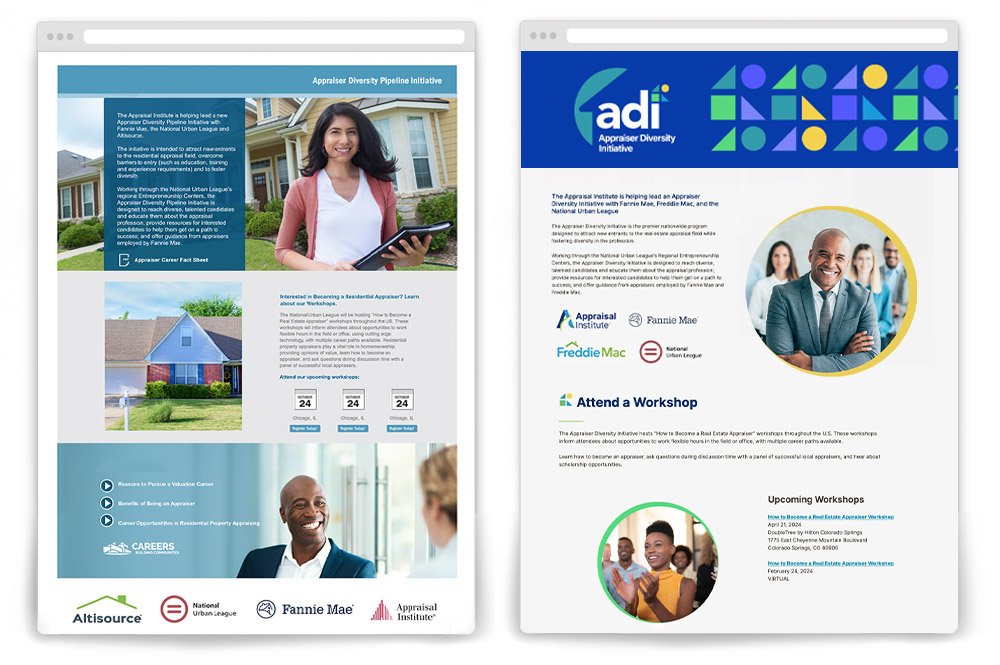 adi landing pages