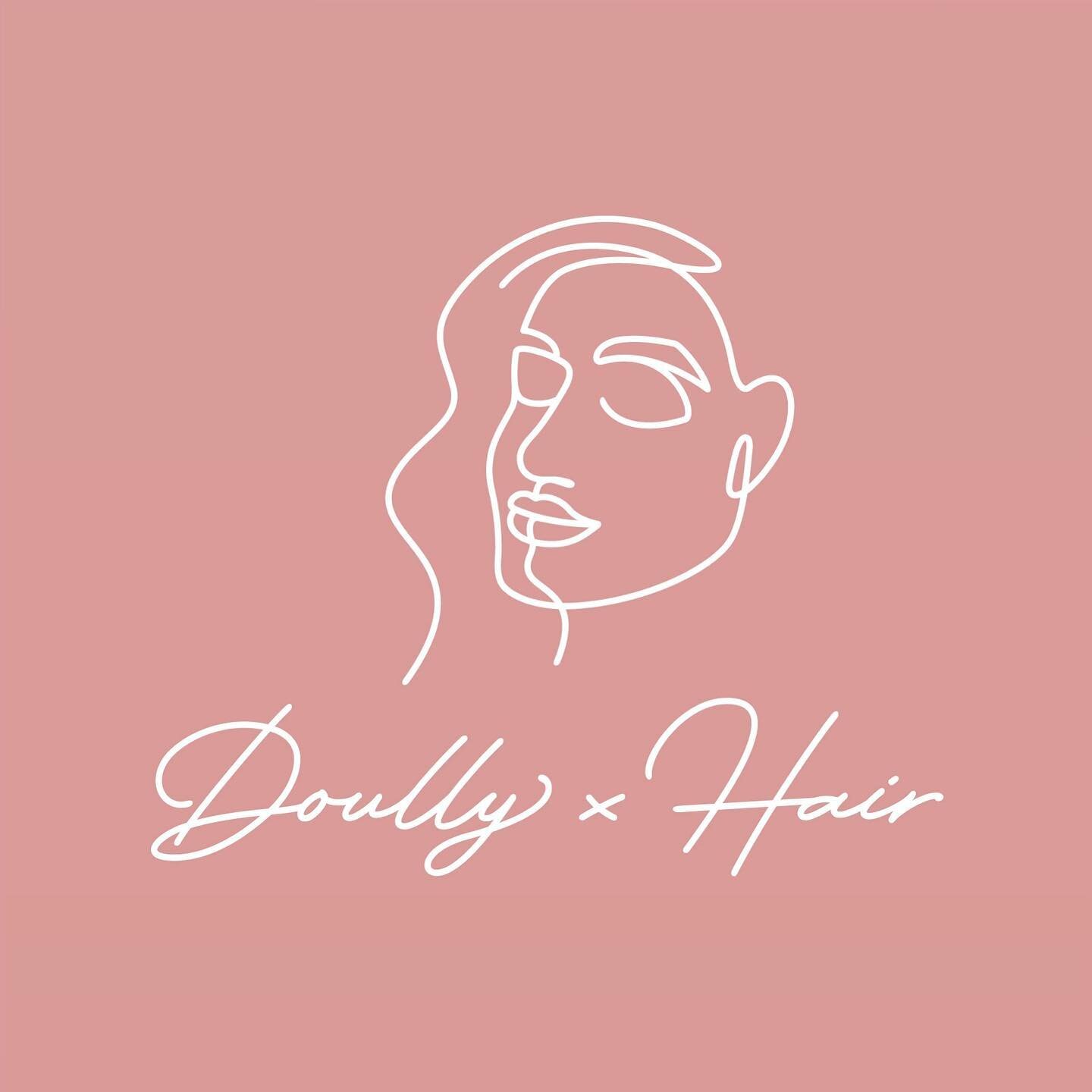 Had a blast making this beautiful minimalistic logo for our good friend Doully! Ladies looking for a master hairstylist/dope human to style your hair, book an appointment at @doullyxhair!