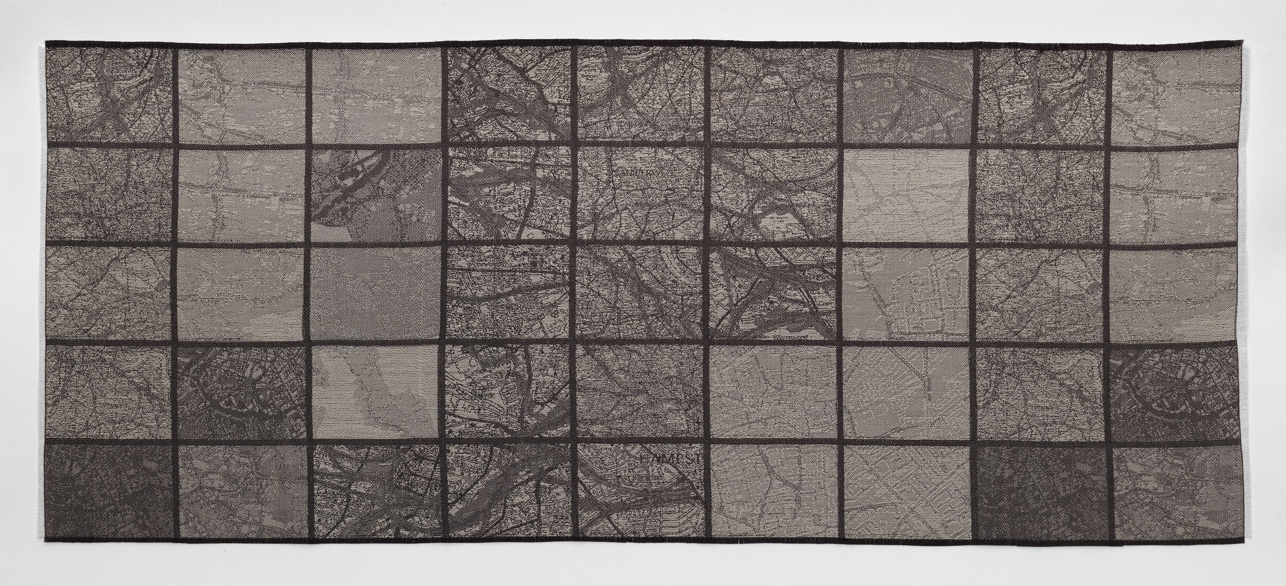 Scanner and Ismini Samanidou, Weave Waves, 2013. Cotton, Silk, digital jacquard loom, sound recording equipment.