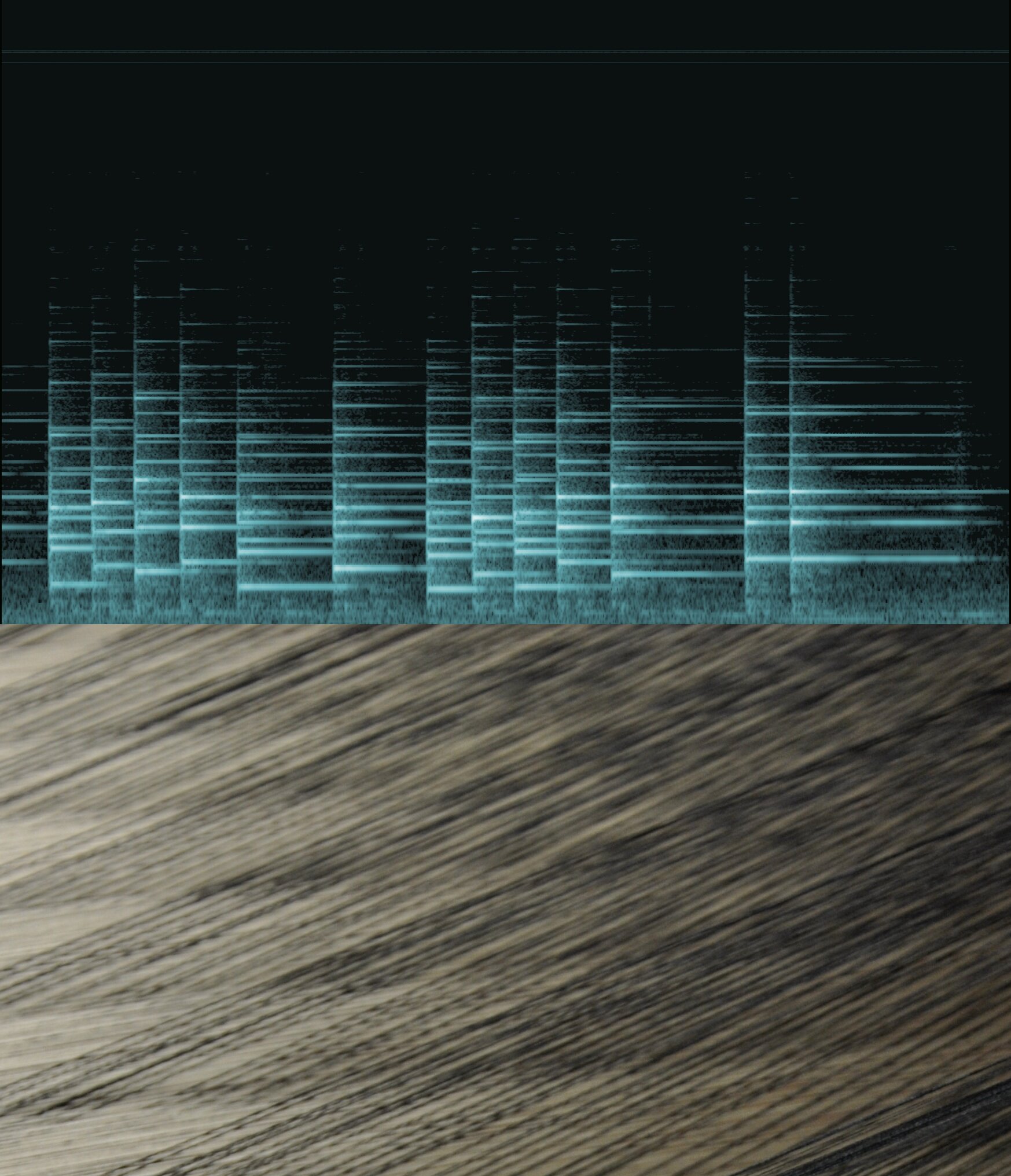 Scanner and Ismini Samanidou, Weave Waves, 2013. Cotton, Silk, digital jacquard loom, sound recording equipment.