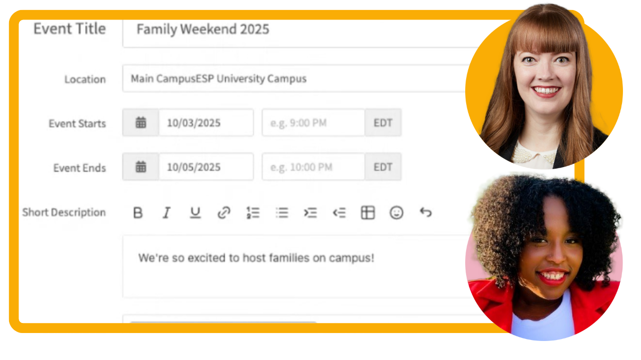 Family Weekend Setup