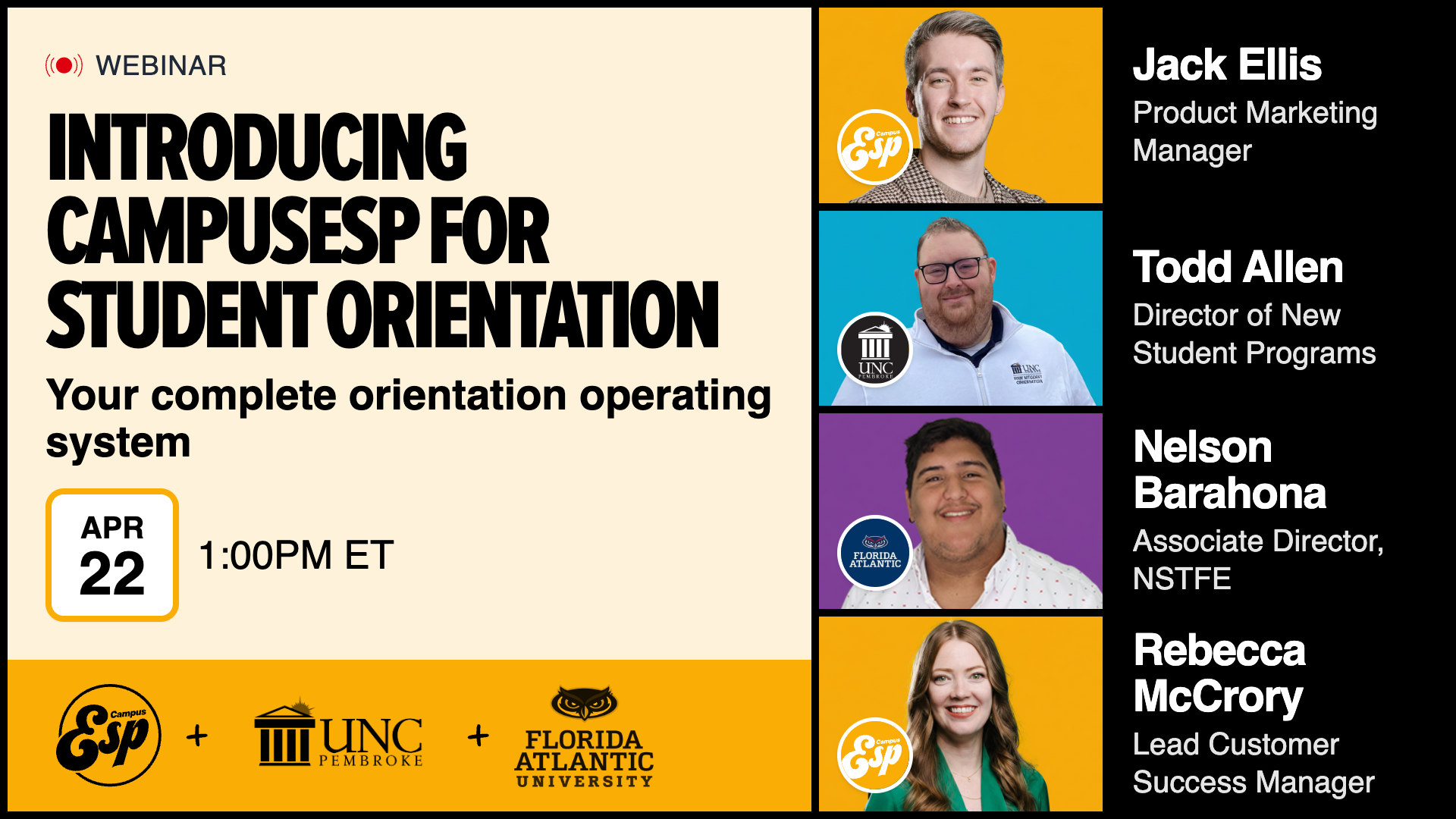 Introducing CampusESP for Student Orientation: Your complete orientation operating system
